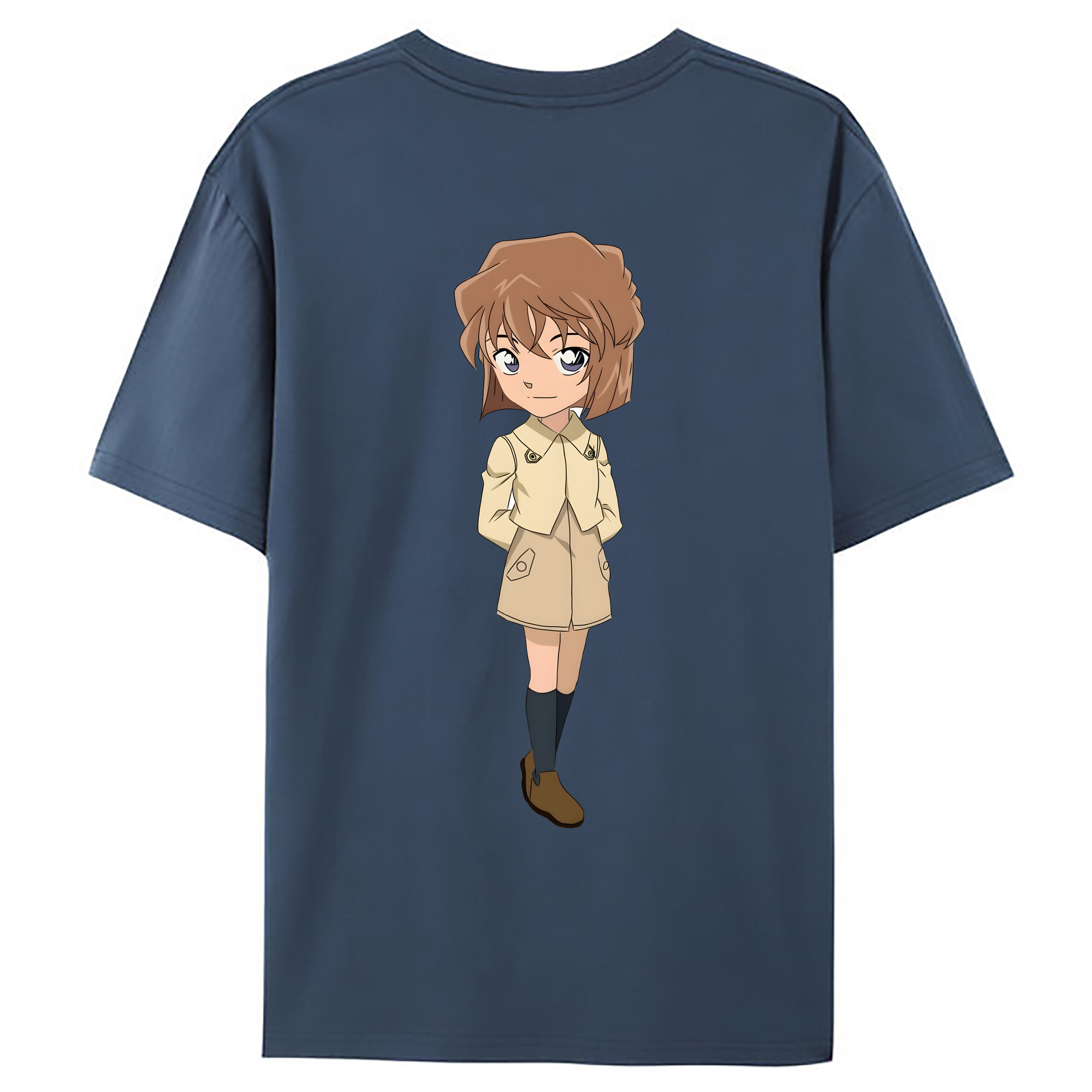 （画像用） 名探偵コナン 灰原 哀 はいばら あい Detective Conan Anita Hailey、Vi Graythorn Haibara Ai レディース半袖Tシャツ(バックプリント)