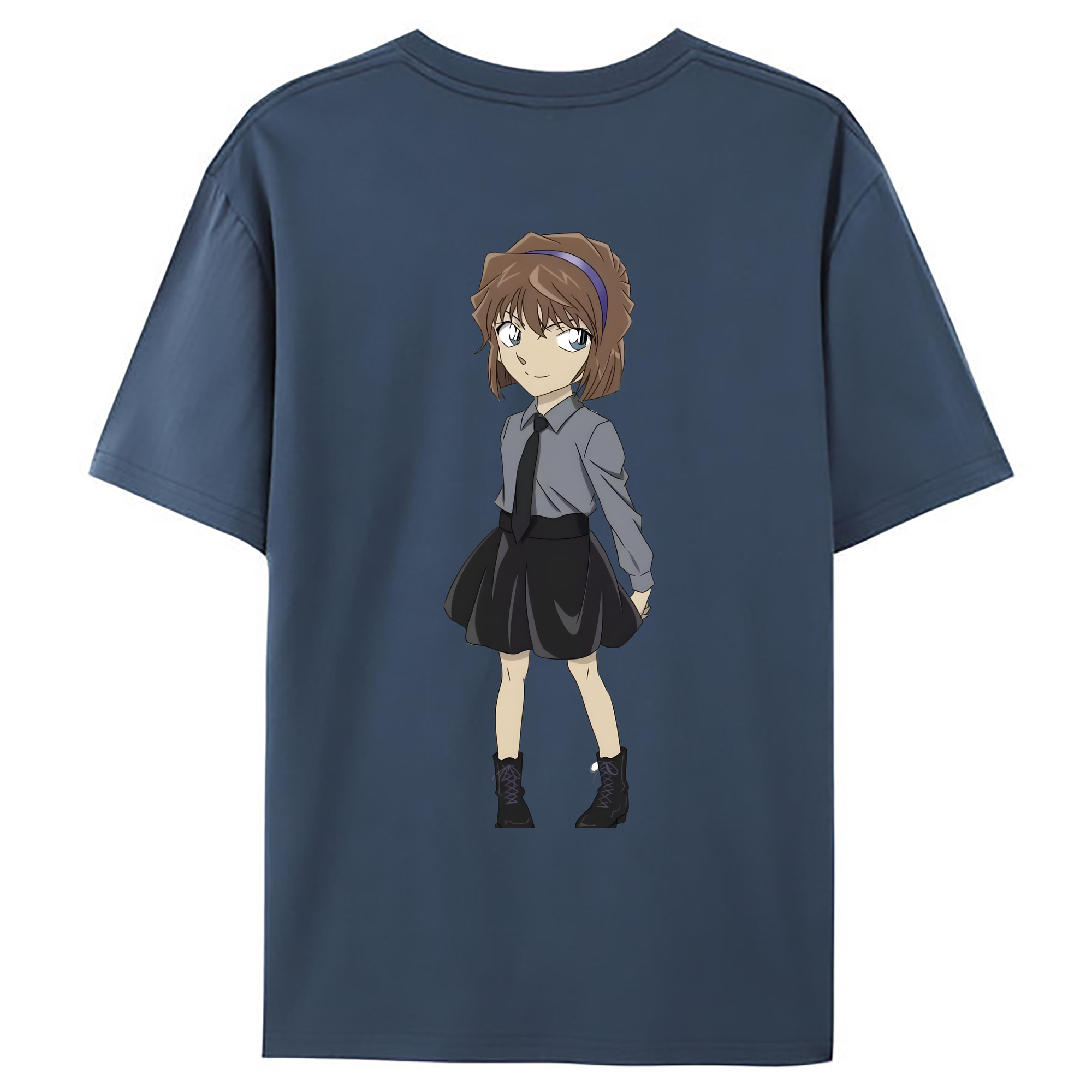（画像用） 名探偵コナン 灰原 哀 はいばら あい Detective Conan Anita Hailey、Vi Graythorn Haibara Ai レディース半袖Tシャツ(バックプリント)