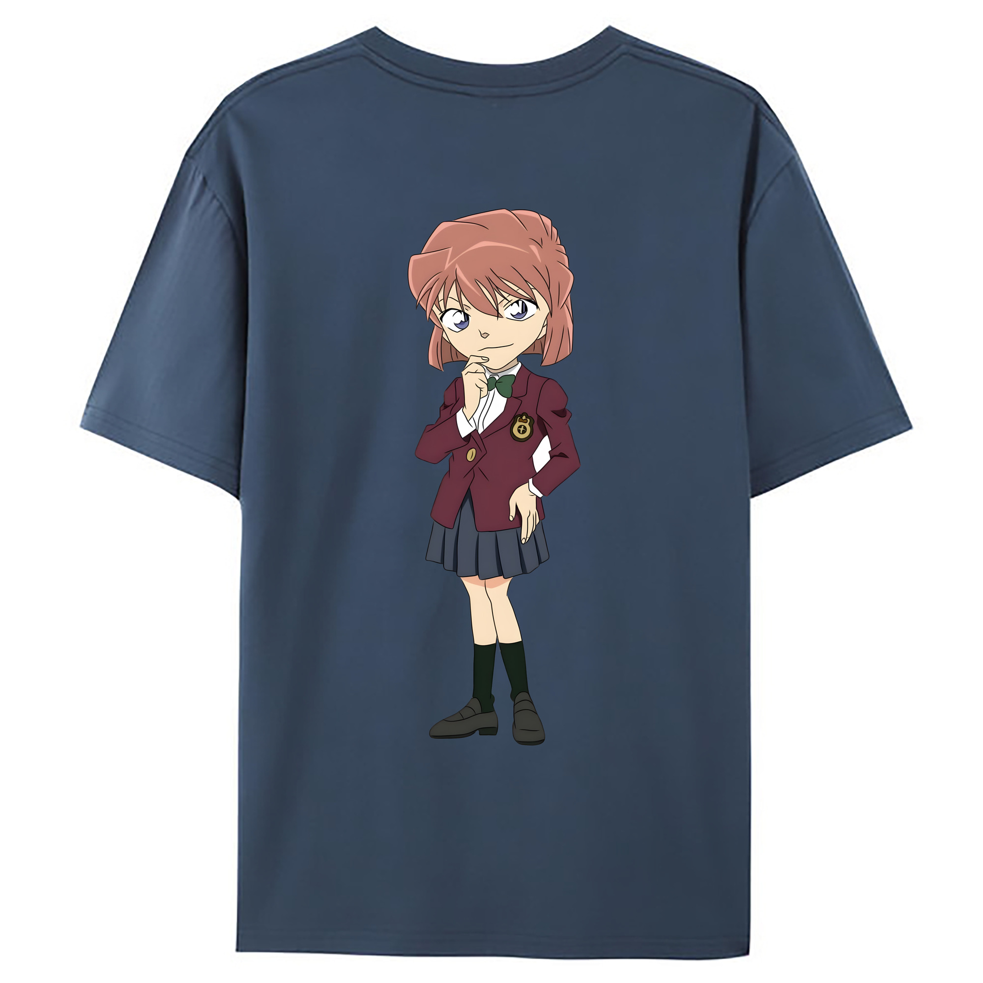 （画像用） 名探偵コナン 灰原 哀 はいばら あい Detective Conan Anita Hailey、Vi Graythorn Haibara Ai レディース半袖Tシャツ(バックプリント)