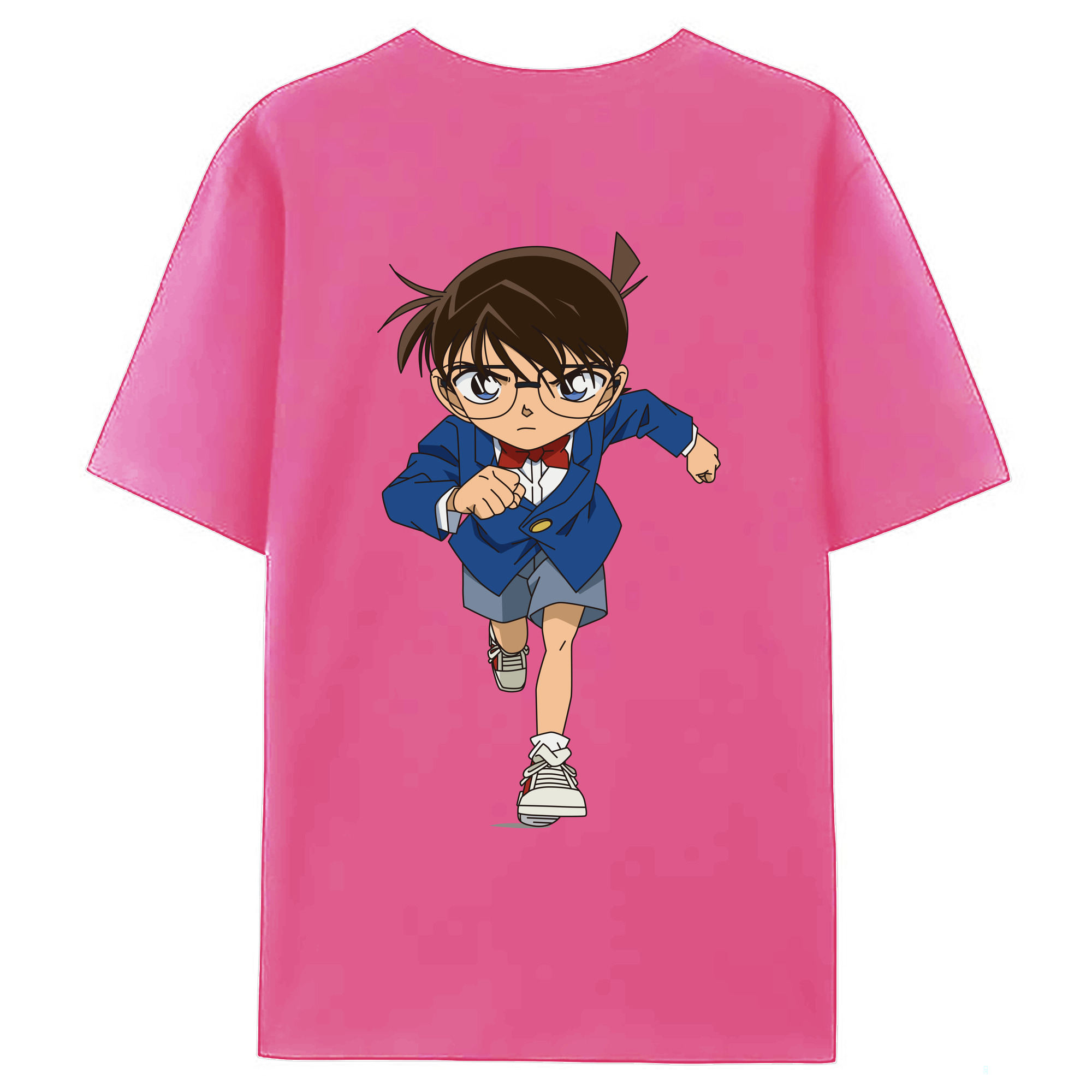 （画像用） 名探偵コナン 江戸川 コナン Detective Conan Conan Edogawa レディース半袖Tシャツ(バックプリント)