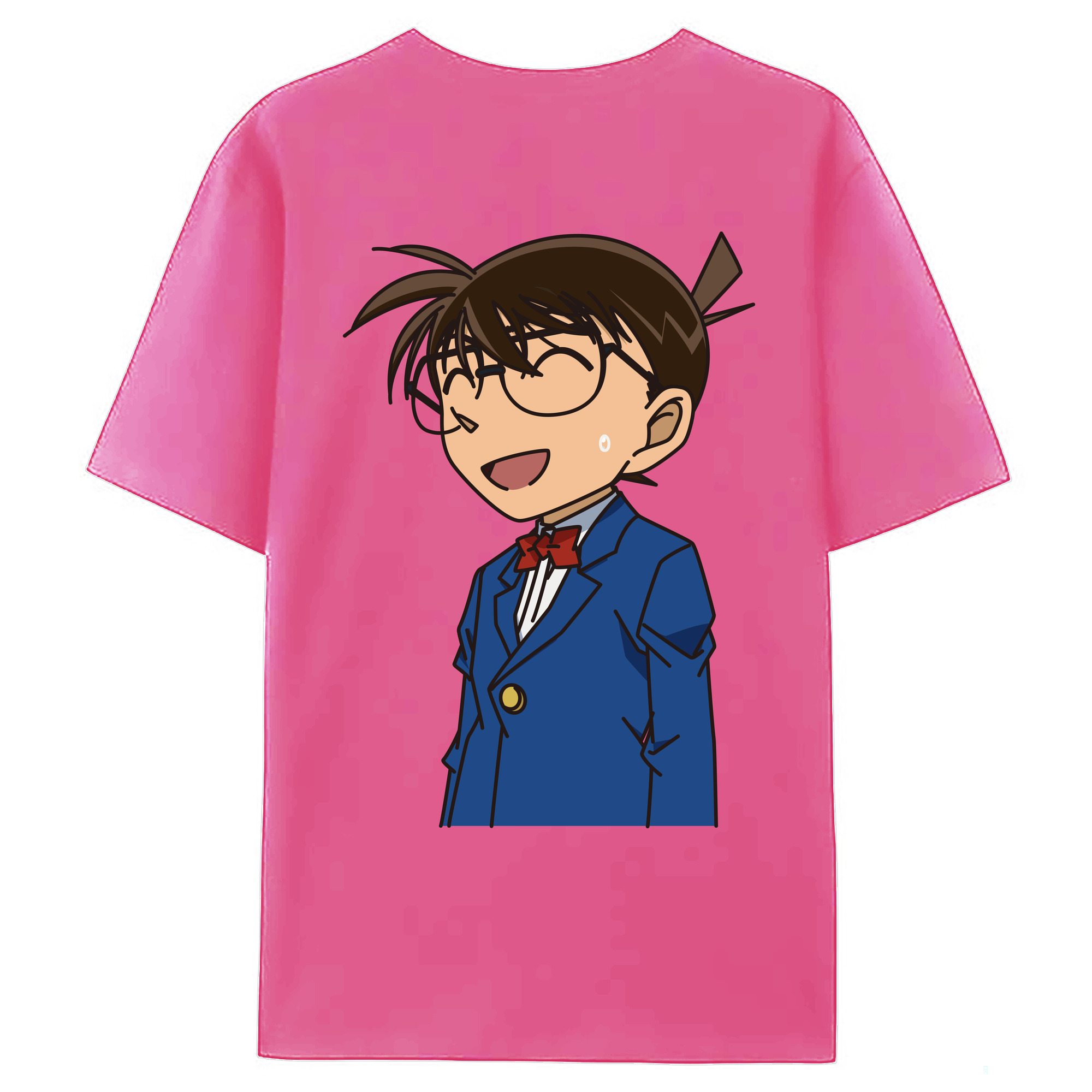 （画像用） 名探偵コナン 江戸川 コナン Detective Conan Conan Edogawa レディース半袖Tシャツ(バックプリント)