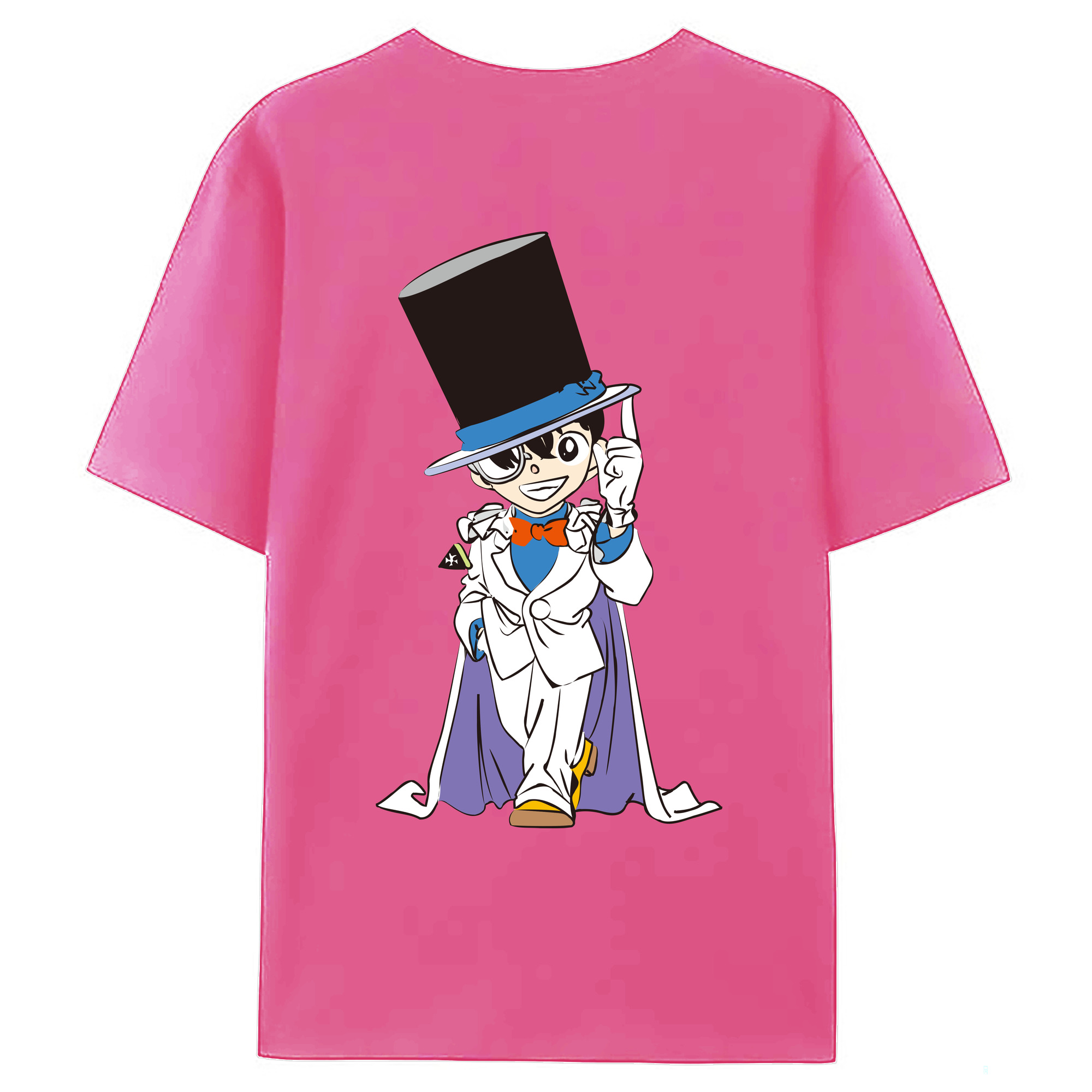 （画像用） 名探偵コナン 江戸川 コナン Detective Conan Conan Edogawa レディース半袖Tシャツ(バックプリント)