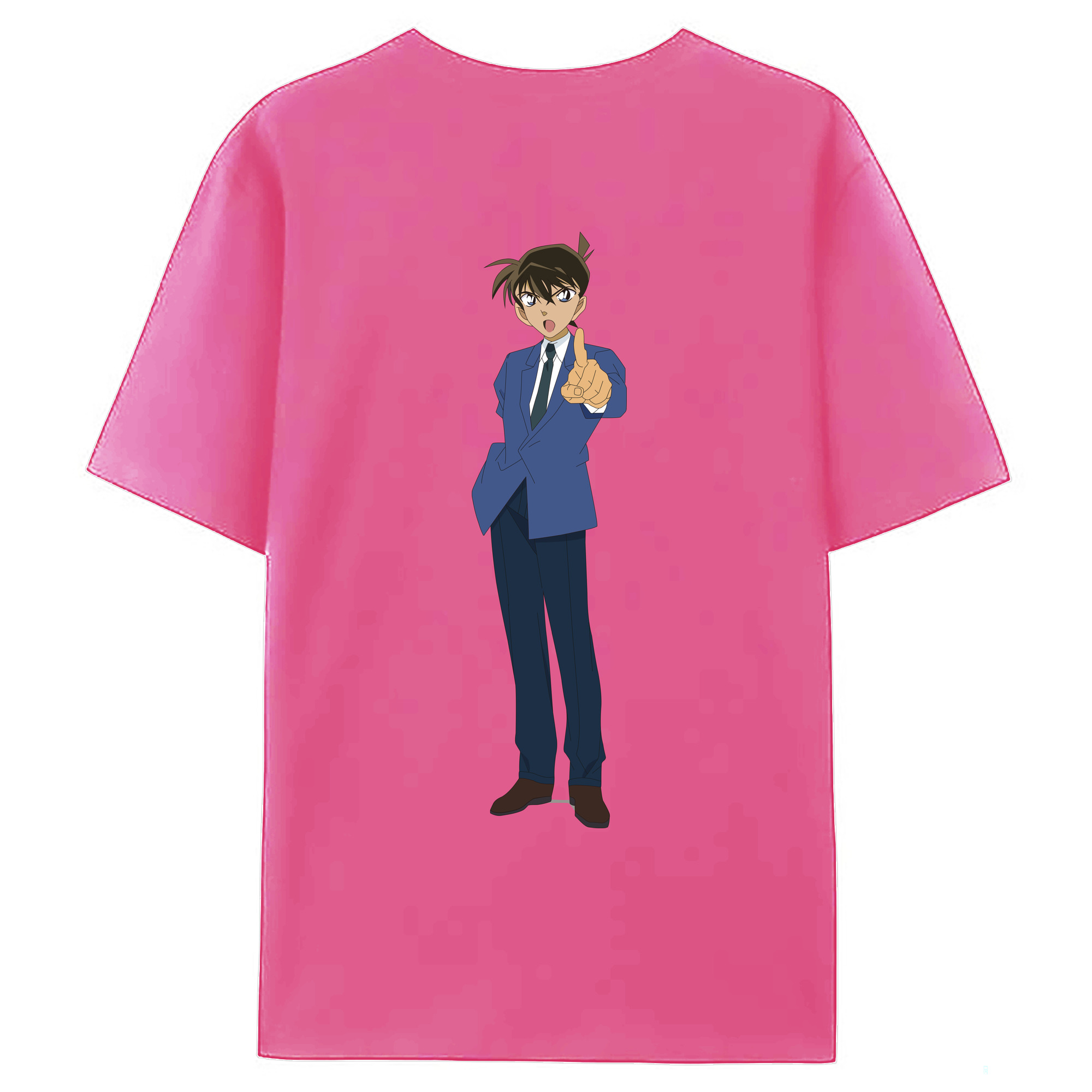 （画像用） 名探偵コナン 江戸川 コナン Detective Conan Conan Edogawa レディース半袖Tシャツ(バックプリント)