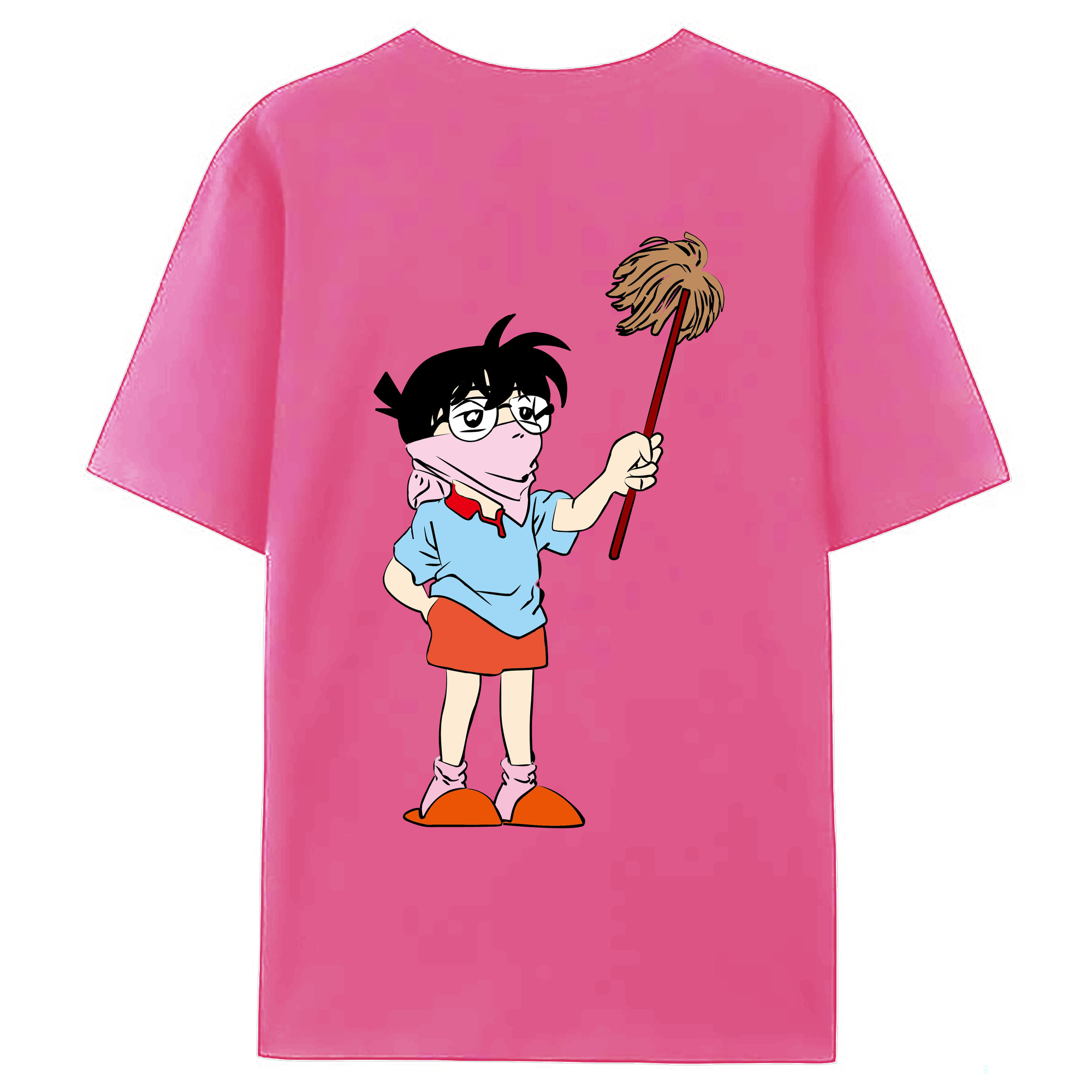 （画像用） 名探偵コナン 江戸川 コナン Detective Conan Conan Edogawa レディース半袖Tシャツ(バックプリント)