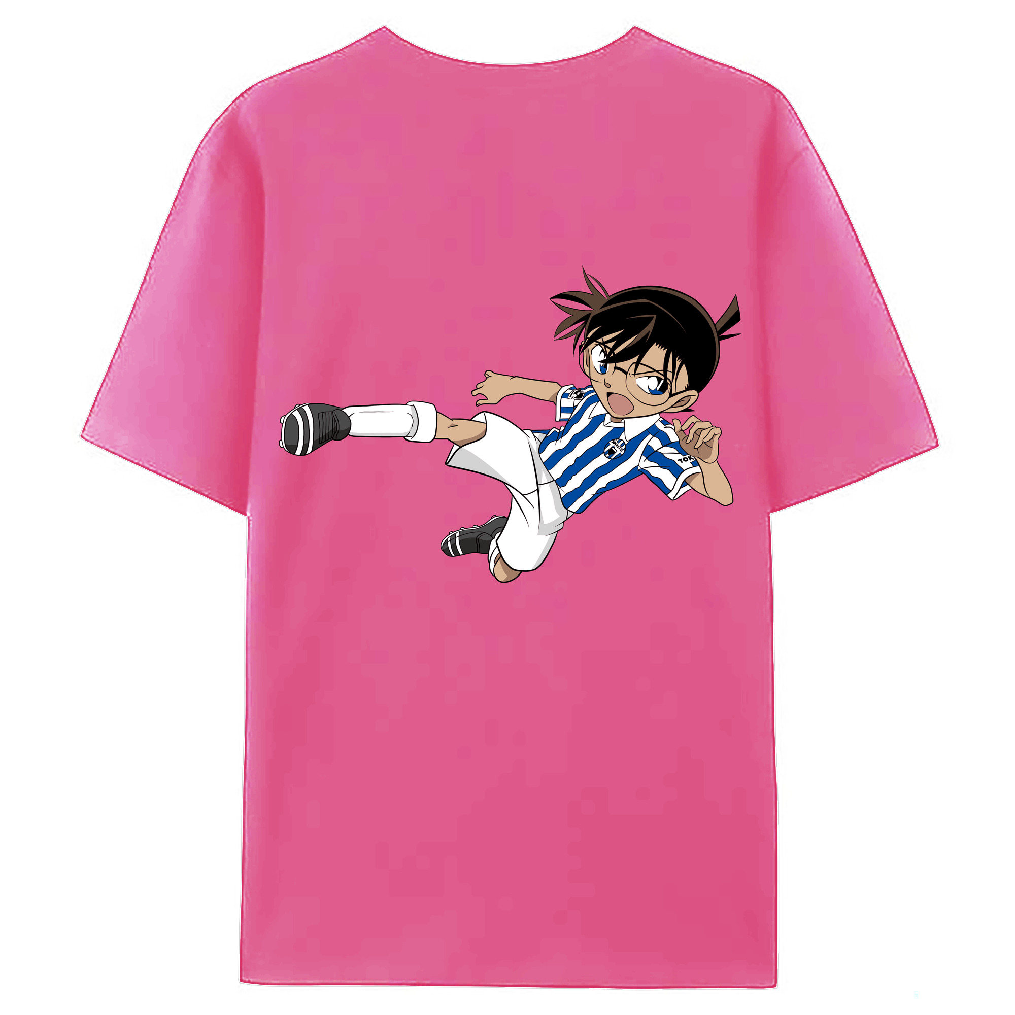 （画像用） 名探偵コナン 江戸川 コナン Detective Conan Conan Edogawa レディース半袖Tシャツ(バックプリント)