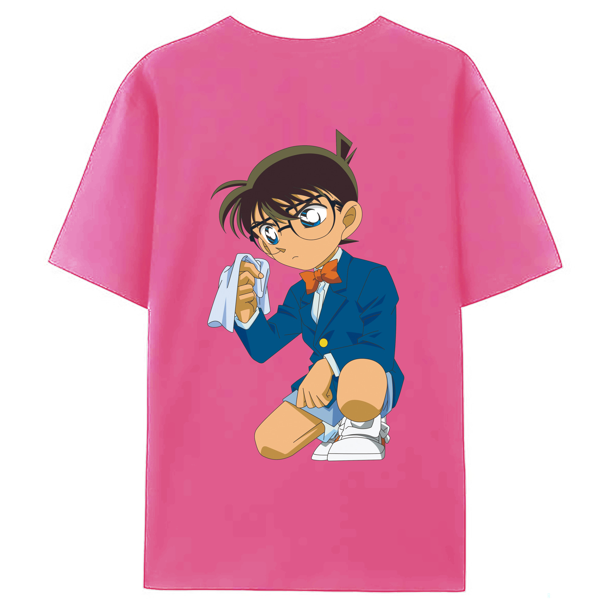 （画像用） 名探偵コナン 江戸川 コナン Detective Conan Conan Edogawa レディース半袖Tシャツ(バックプリント)