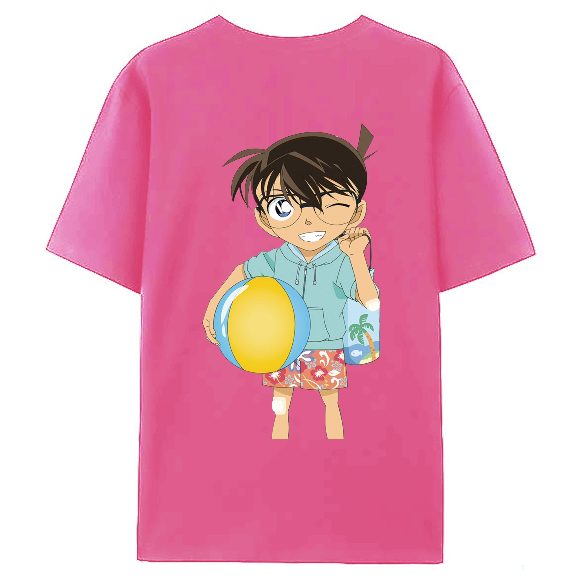 （画像用） 名探偵コナン 江戸川 コナン Detective Conan Conan Edogawa レディース半袖Tシャツ(バックプリント)