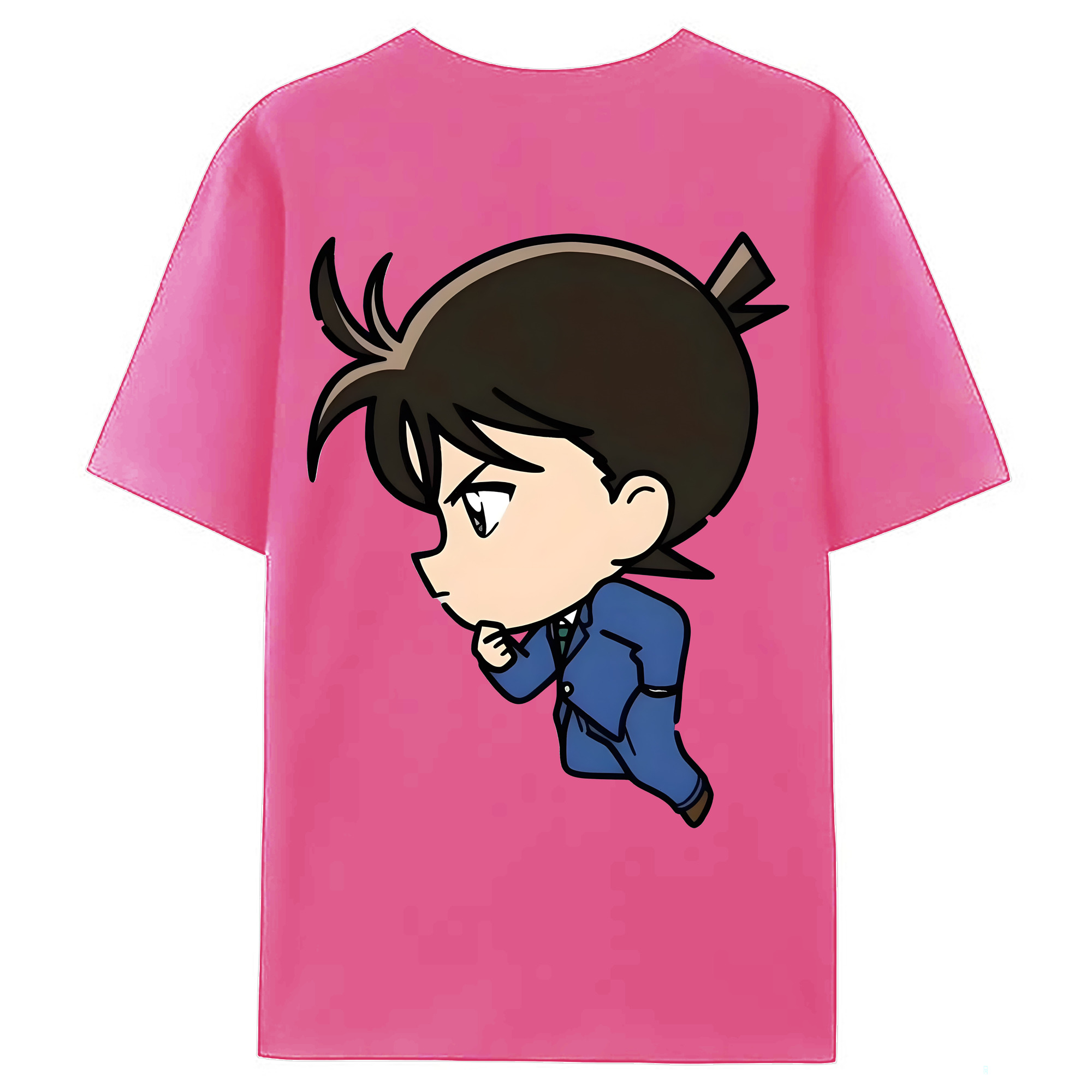 （画像用） 名探偵コナン 江戸川 コナン Detective Conan Conan Edogawa レディース半袖Tシャツ(バックプリント)