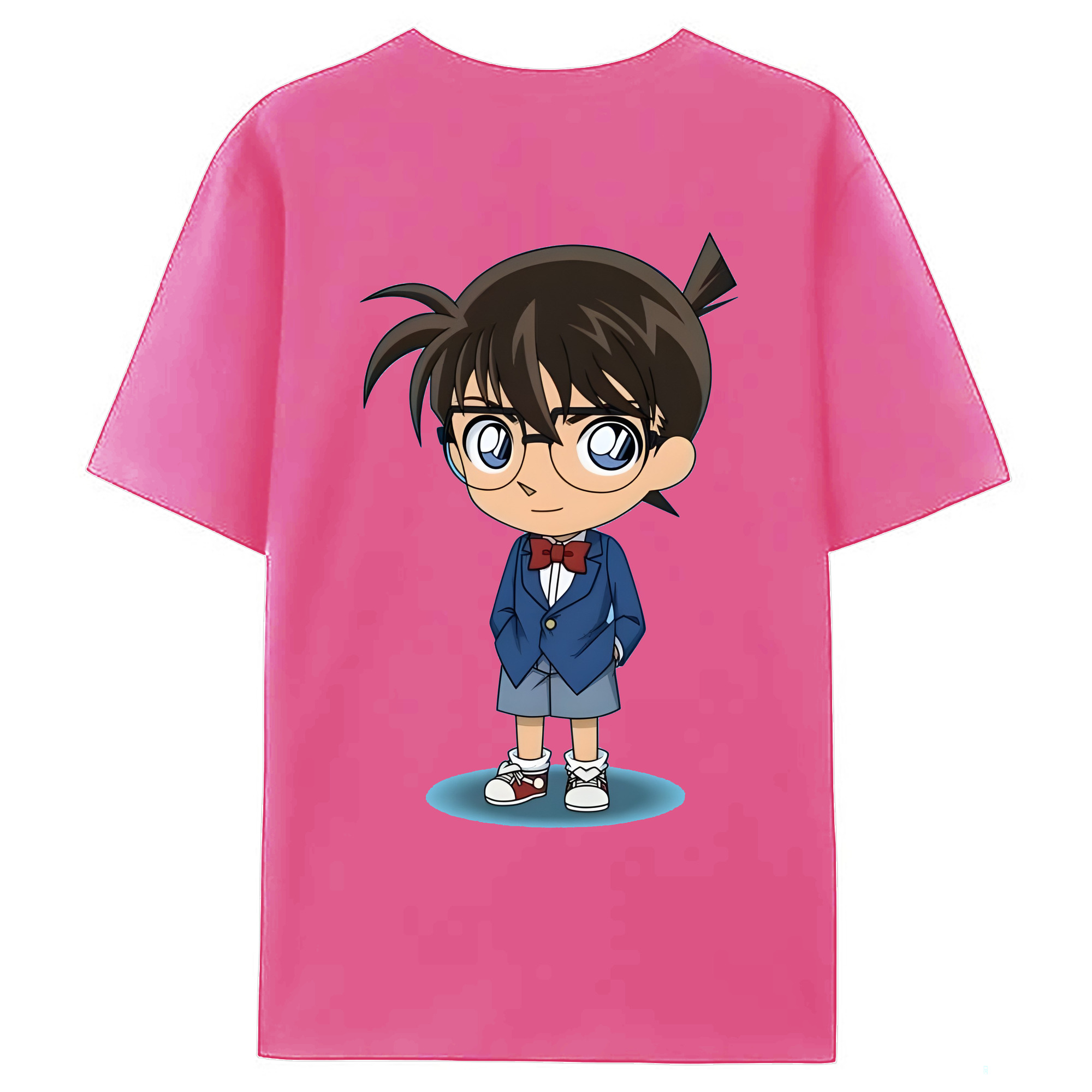 （画像用） 名探偵コナン 江戸川 コナン Detective Conan Conan Edogawa レディース半袖Tシャツ(バックプリント)