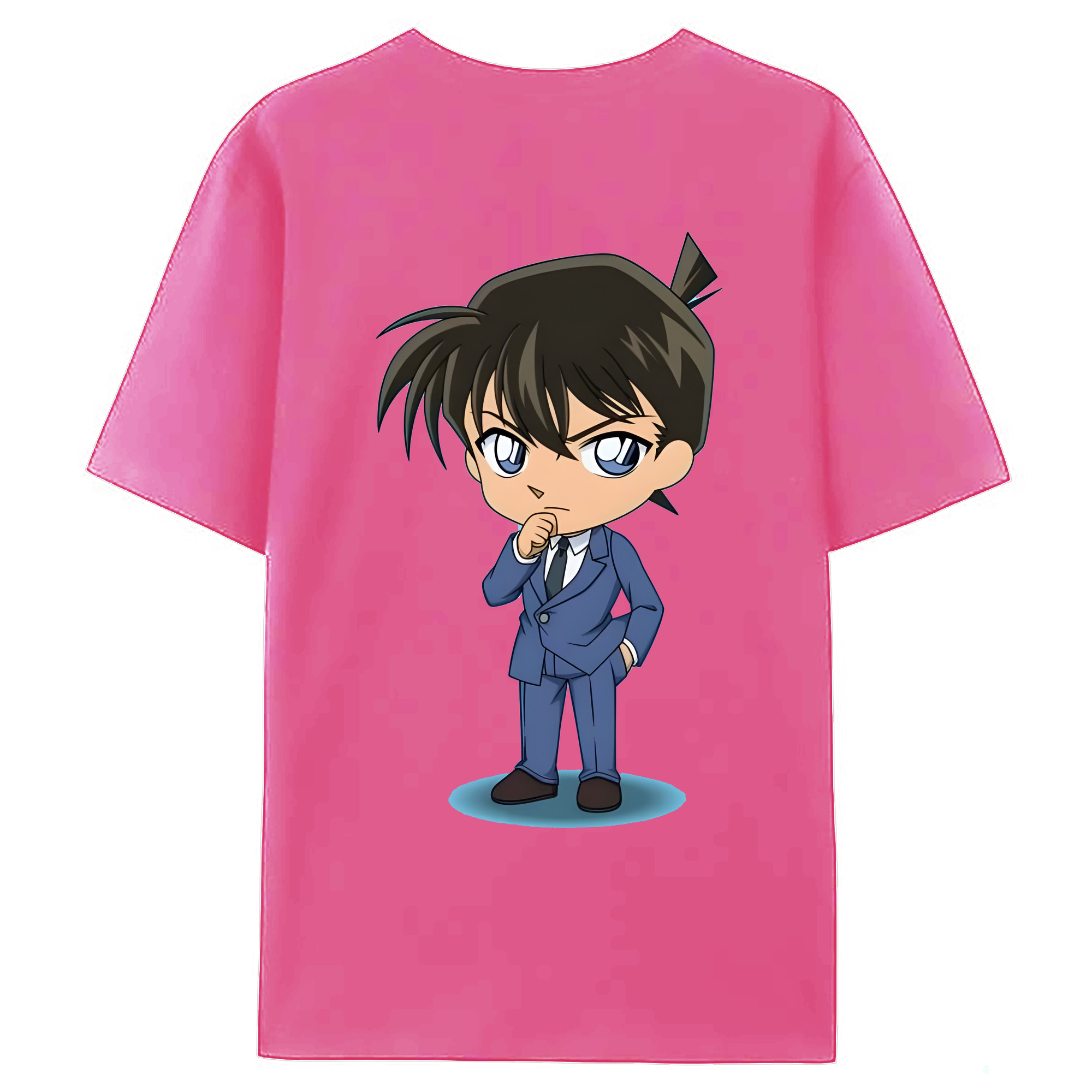 （画像用） 名探偵コナン 江戸川 コナン Detective Conan Conan Edogawa レディース半袖Tシャツ(バックプリント)