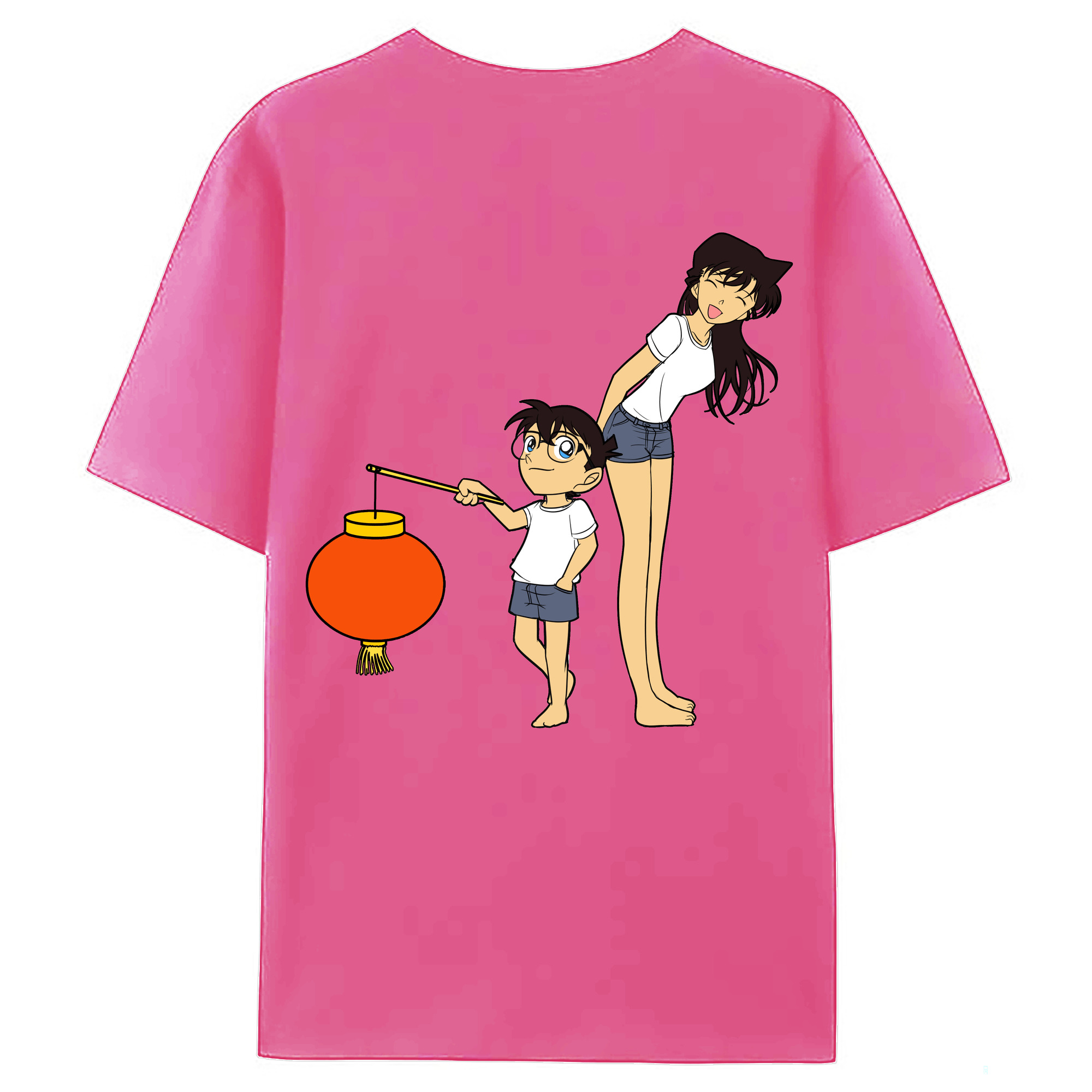（画像用） 名探偵コナン 毛利 蘭 もうり らん、モーリ ラン Detective Conan Rachel Moore レディース半袖Tシャツ(バックプリント)