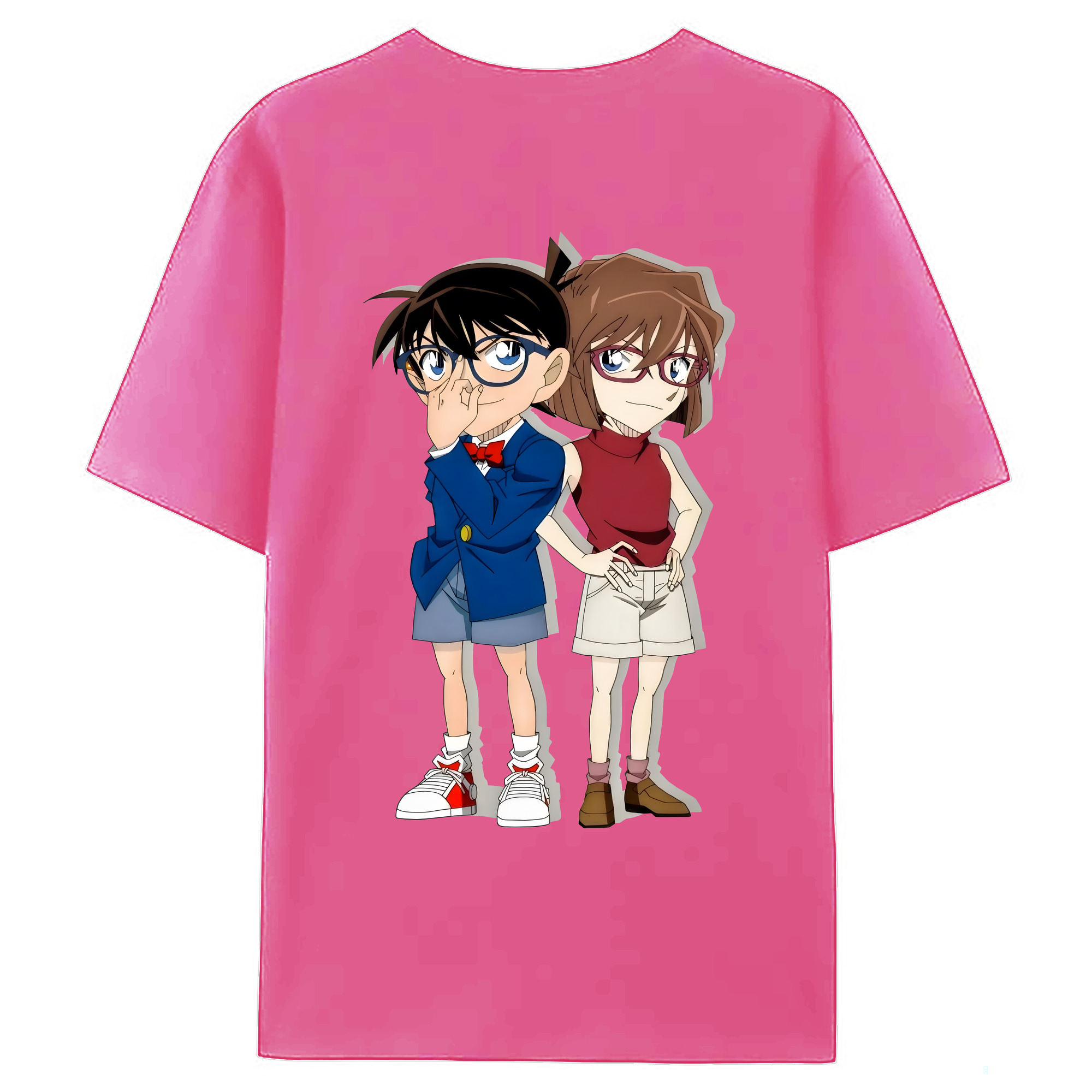 （画像用） 名探偵コナン 灰原 哀 はいばら あい Detective Conan Anita Hailey、Vi Graythorn Haibara Ai レディース半袖Tシャツ(バックプリント)