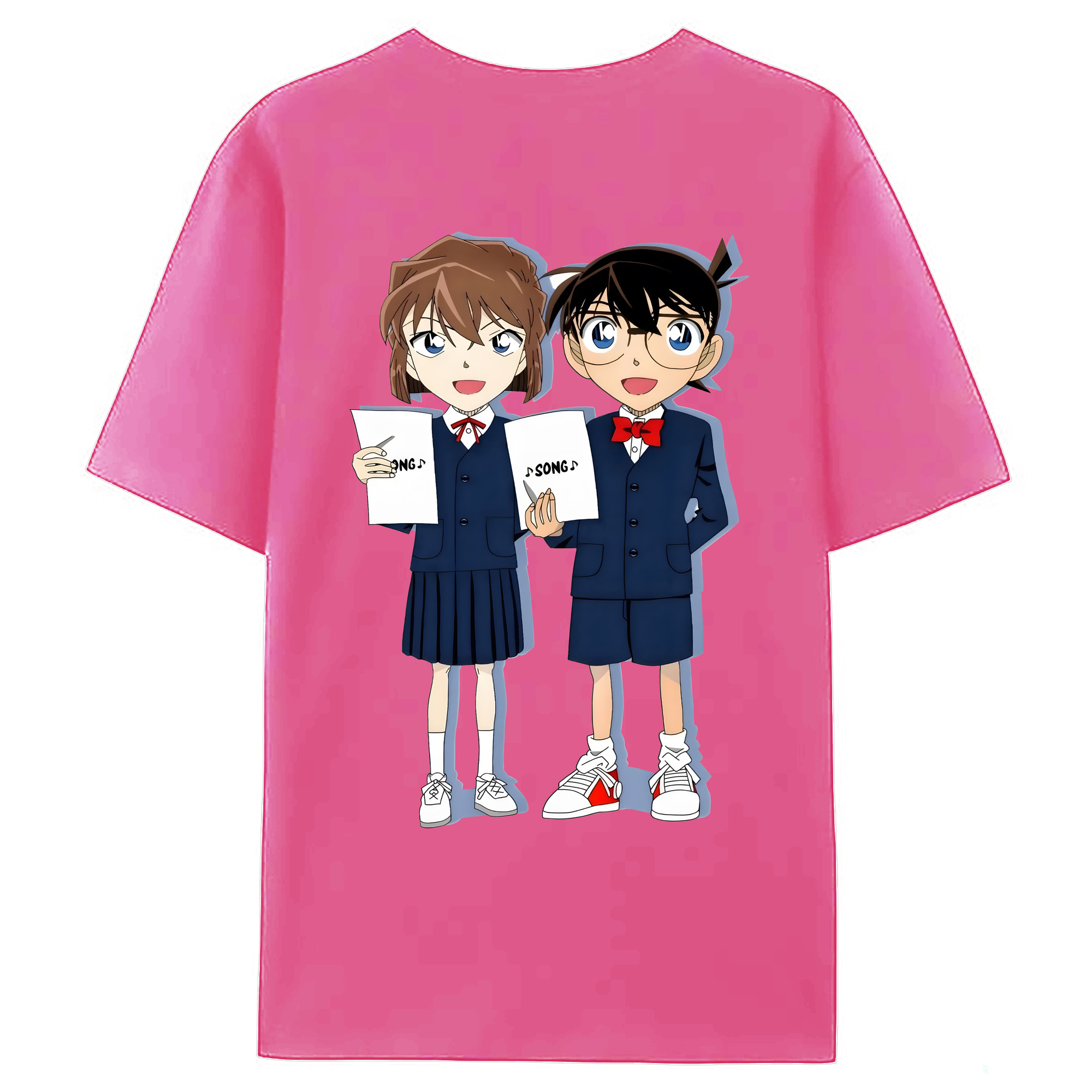 （画像用） 名探偵コナン 灰原 哀 はいばら あい Detective Conan Anita Hailey、Vi Graythorn Haibara Ai レディース半袖Tシャツ(バックプリント)