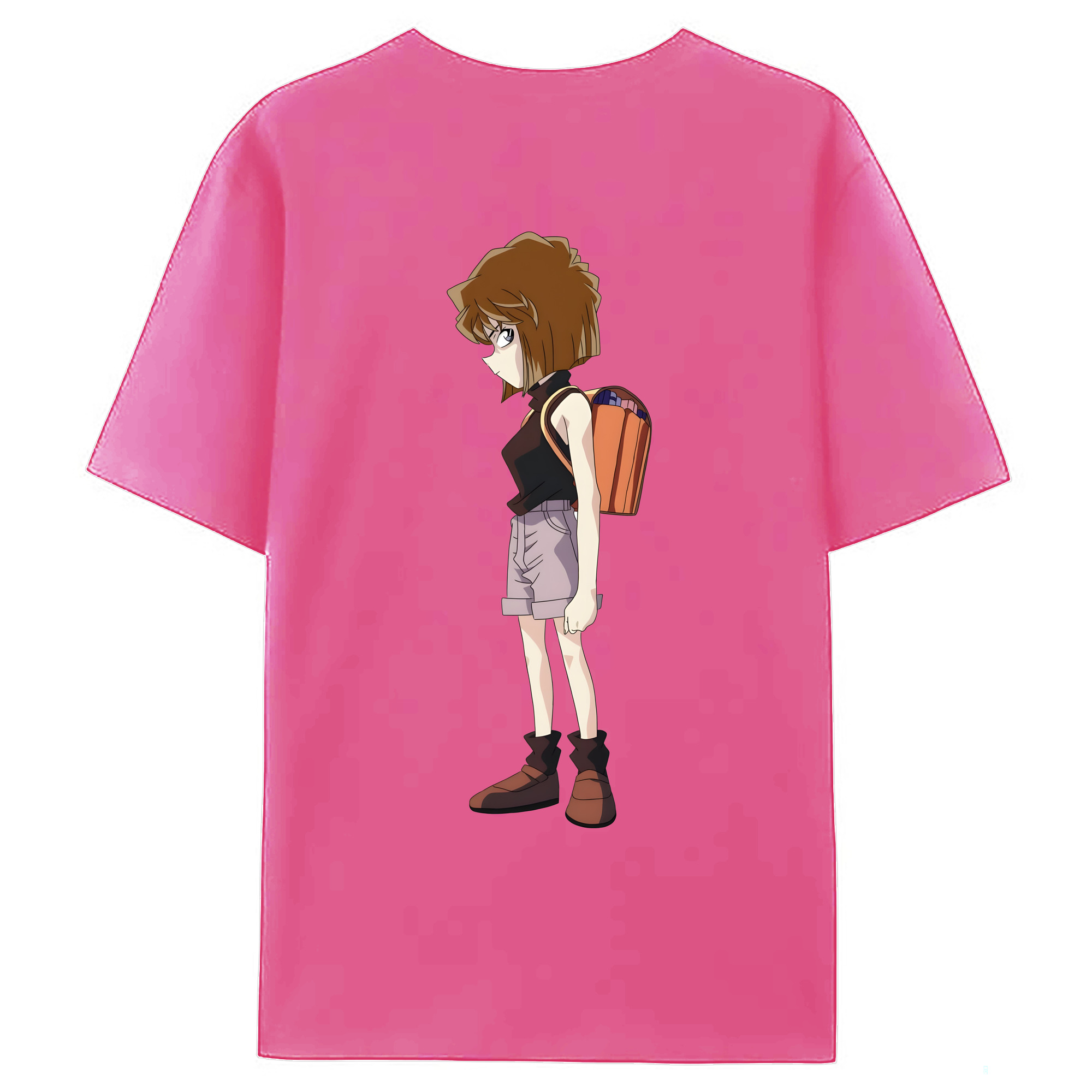 （画像用） 名探偵コナン 灰原 哀 はいばら あい Detective Conan Anita Hailey、Vi Graythorn Haibara Ai レディース半袖Tシャツ(バックプリント)