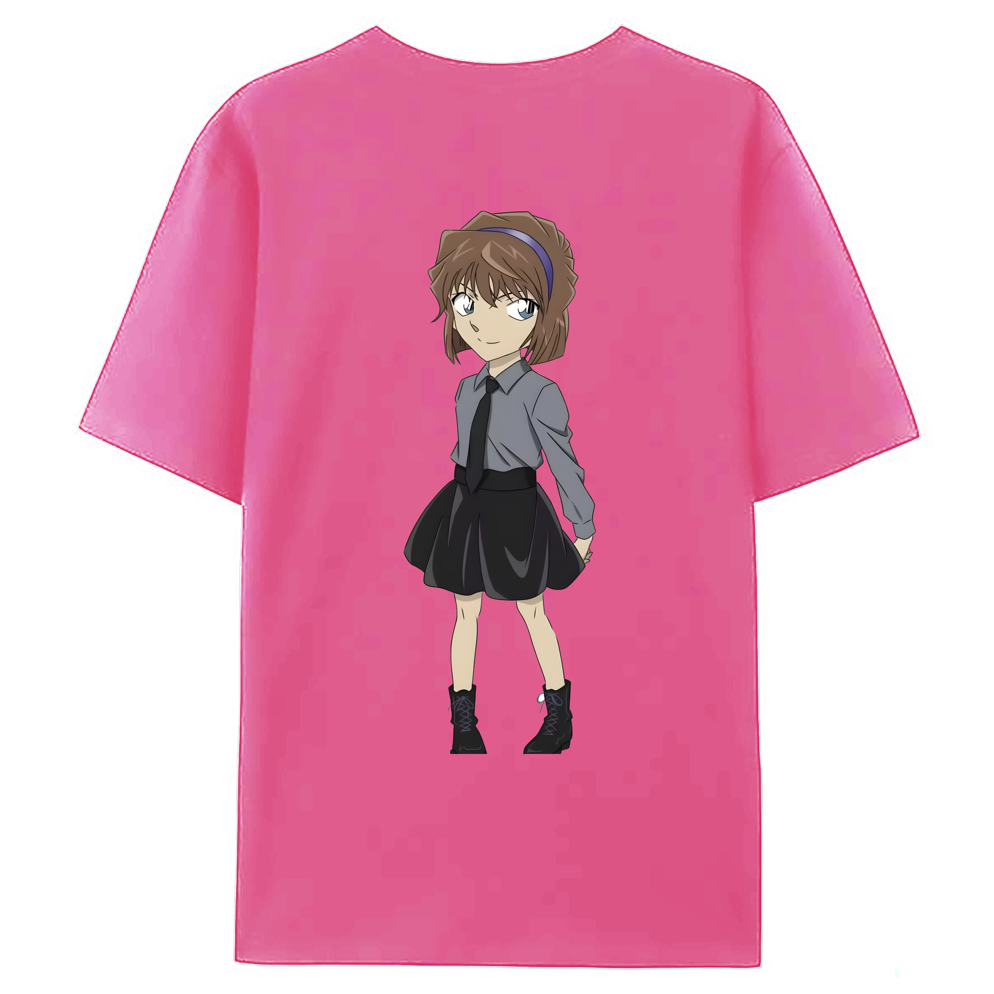 （画像用） 名探偵コナン 灰原 哀 はいばら あい Detective Conan Anita Hailey、Vi Graythorn Haibara Ai レディース半袖Tシャツ(バックプリント)