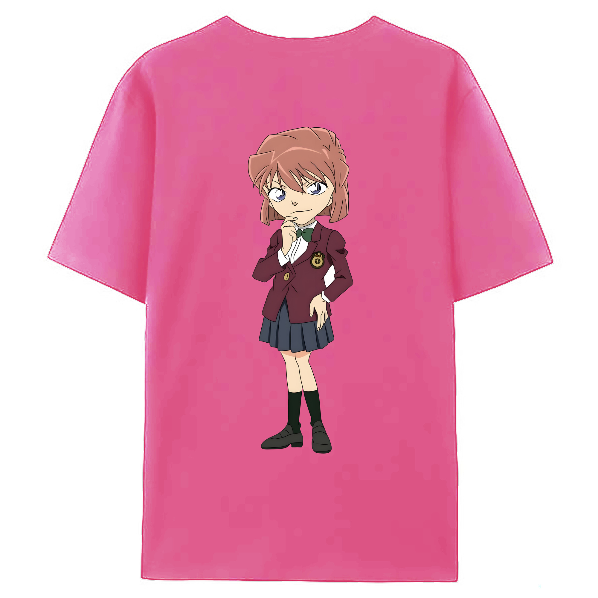 （画像用） 名探偵コナン 灰原 哀 はいばら あい Detective Conan Anita Hailey、Vi Graythorn Haibara Ai レディース半袖Tシャツ(バックプリント)