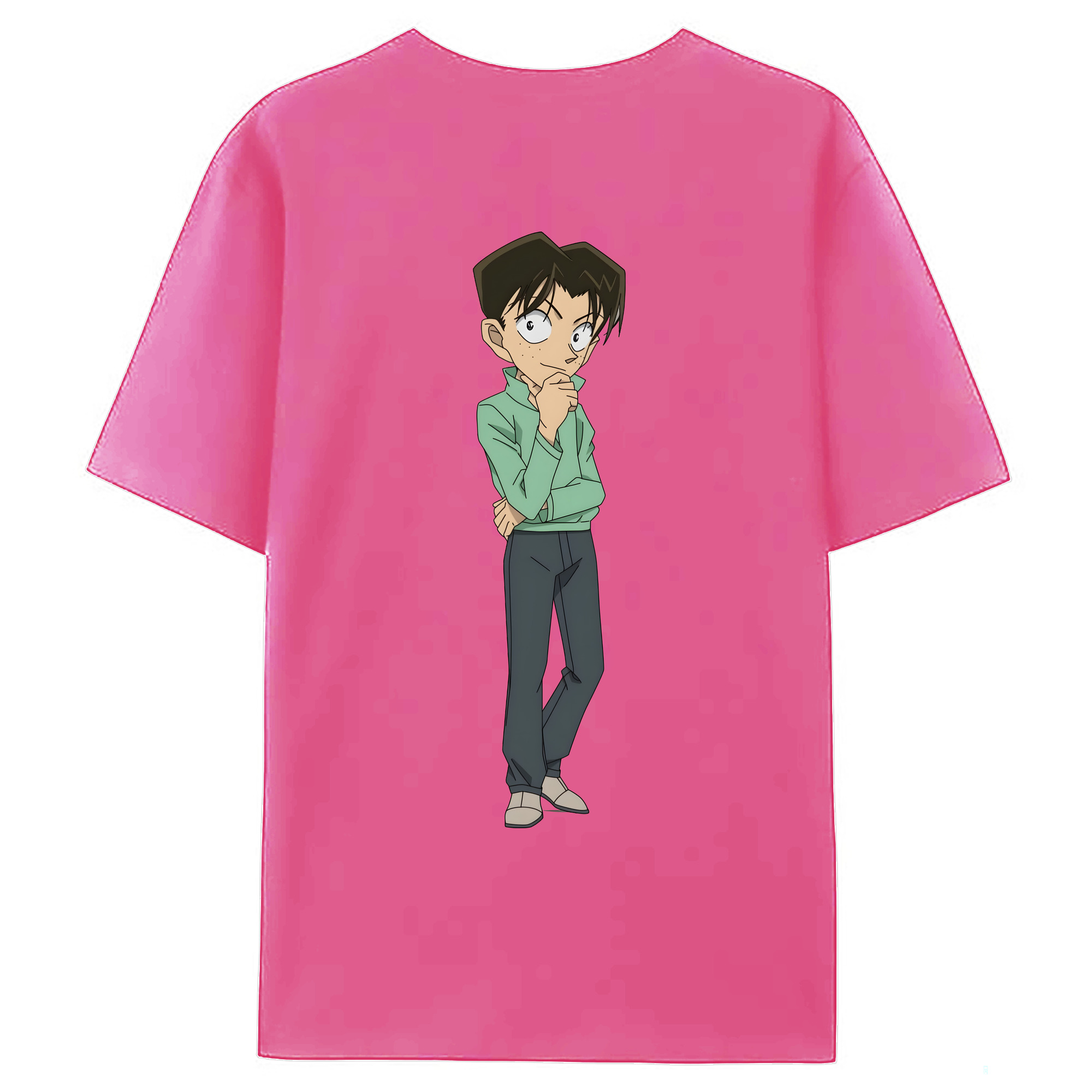 （画像用） 名探偵コナン 円谷 光彦 つぶらや みつひこ Detective Conan Mitch Tennyson レディース半袖Tシャツ(バックプリント)