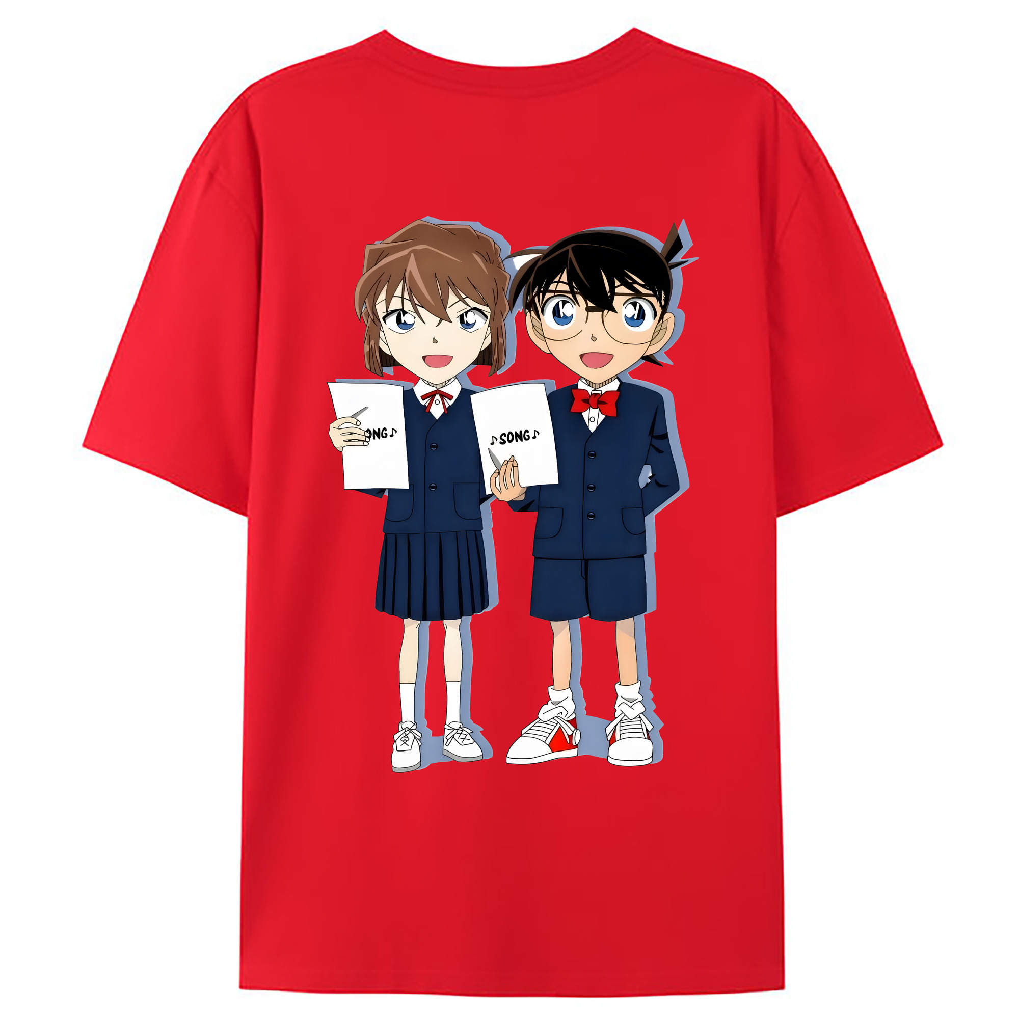（画像用） 名探偵コナン 灰原 哀 はいばら あい Detective Conan Anita Hailey、Vi Graythorn Haibara Ai レディース半袖Tシャツ(バックプリント)