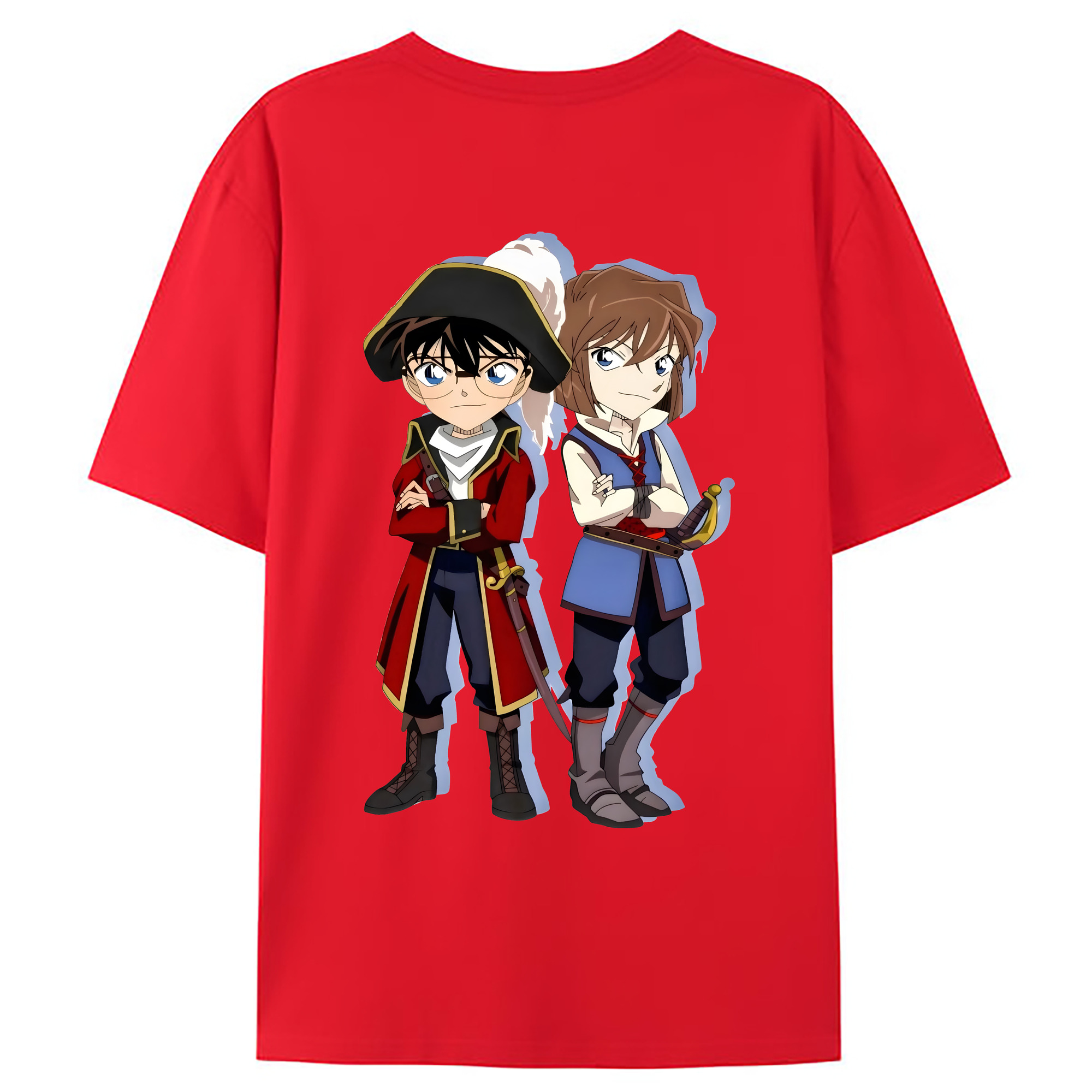 （画像用） 名探偵コナン 灰原 哀 はいばら あい Detective Conan Anita Hailey、Vi Graythorn Haibara Ai レディース半袖Tシャツ(バックプリント)