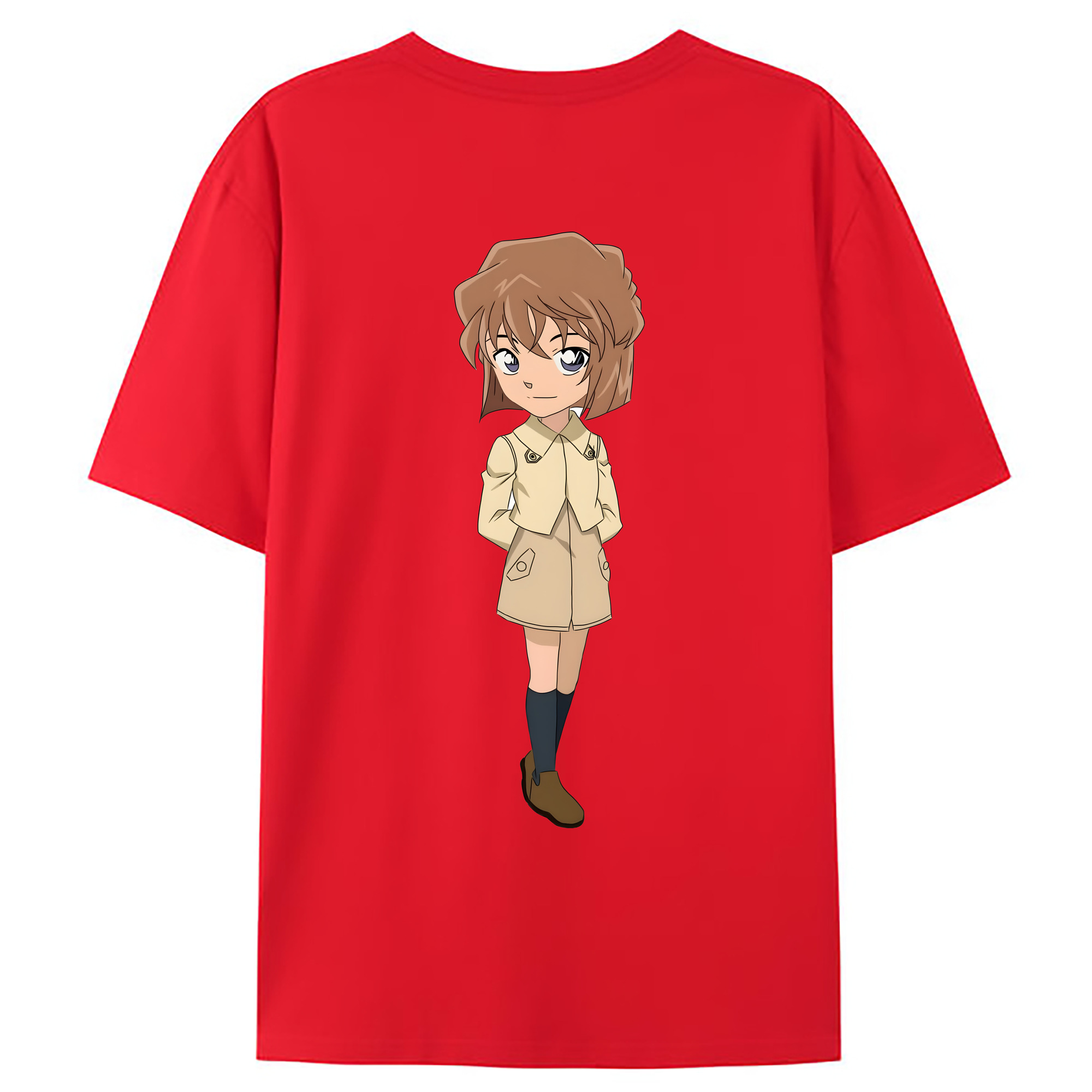 （画像用） 名探偵コナン 灰原 哀 はいばら あい Detective Conan Anita Hailey、Vi Graythorn Haibara Ai レディース半袖Tシャツ(バックプリント)