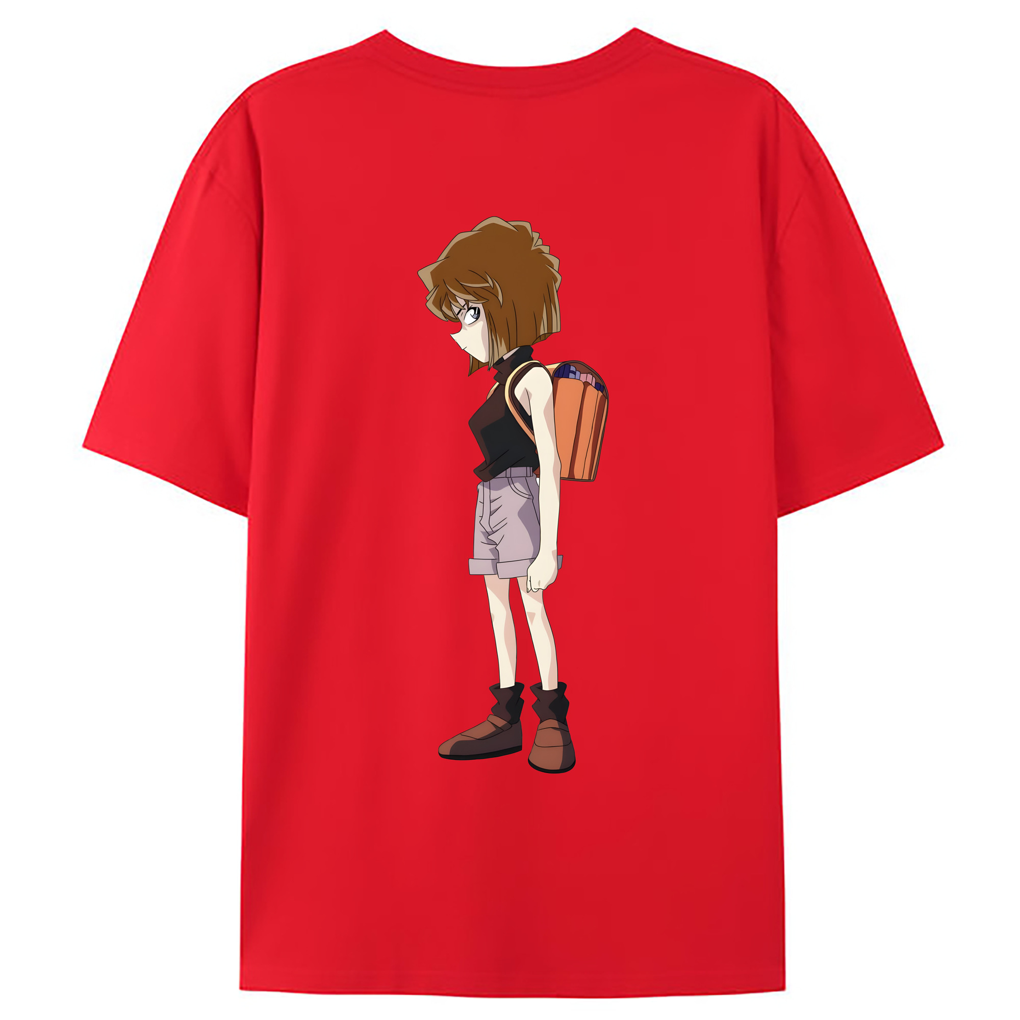 （画像用） 名探偵コナン 灰原 哀 はいばら あい Detective Conan Anita Hailey、Vi Graythorn Haibara Ai レディース半袖Tシャツ(バックプリント)