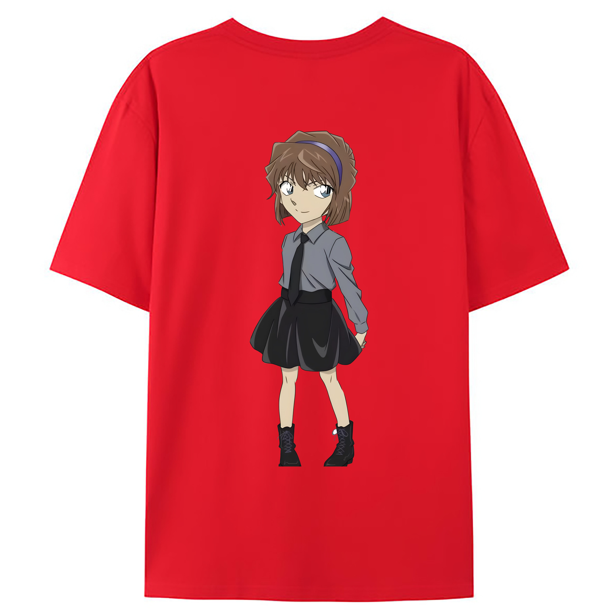 （画像用） 名探偵コナン 灰原 哀 はいばら あい Detective Conan Anita Hailey、Vi Graythorn Haibara Ai レディース半袖Tシャツ(バックプリント)
