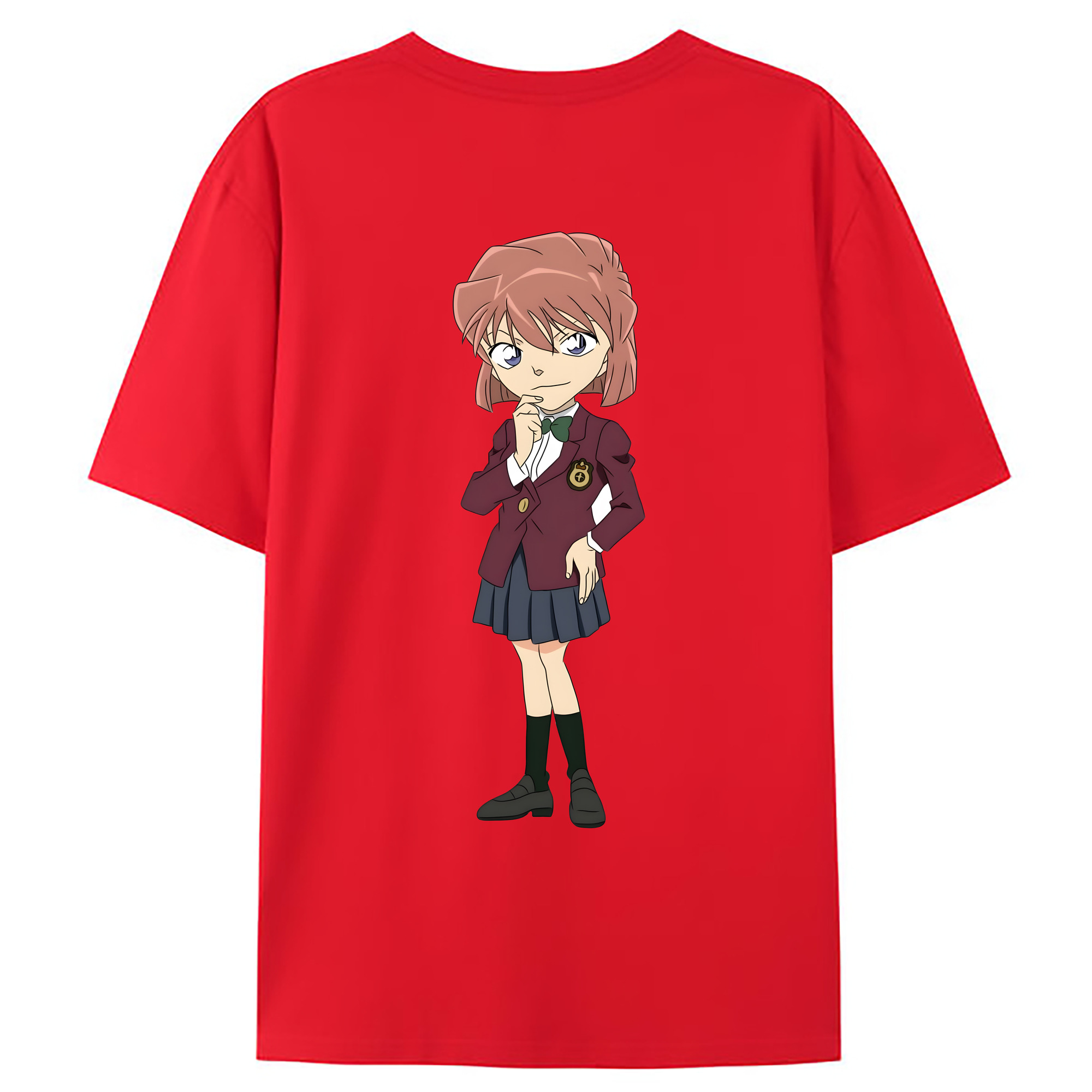 （画像用） 名探偵コナン 灰原 哀 はいばら あい Detective Conan Anita Hailey、Vi Graythorn Haibara Ai レディース半袖Tシャツ(バックプリント)