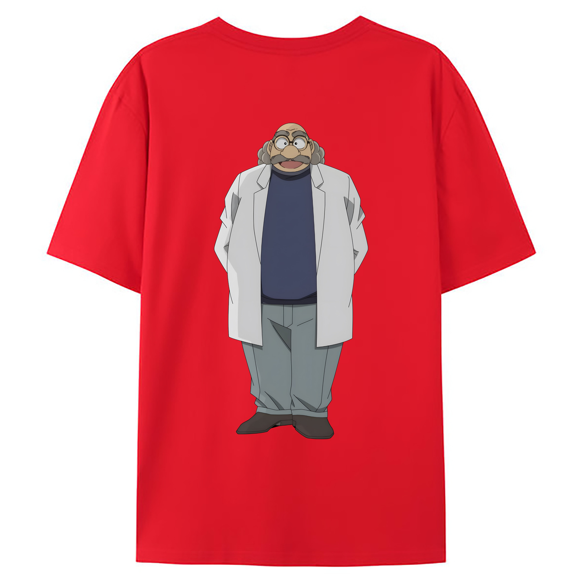 （画像用） 名探偵コナン あがさ ひろし Detective Conan Agasa Hiroshi レディース半袖Tシャツ(バックプリント)
