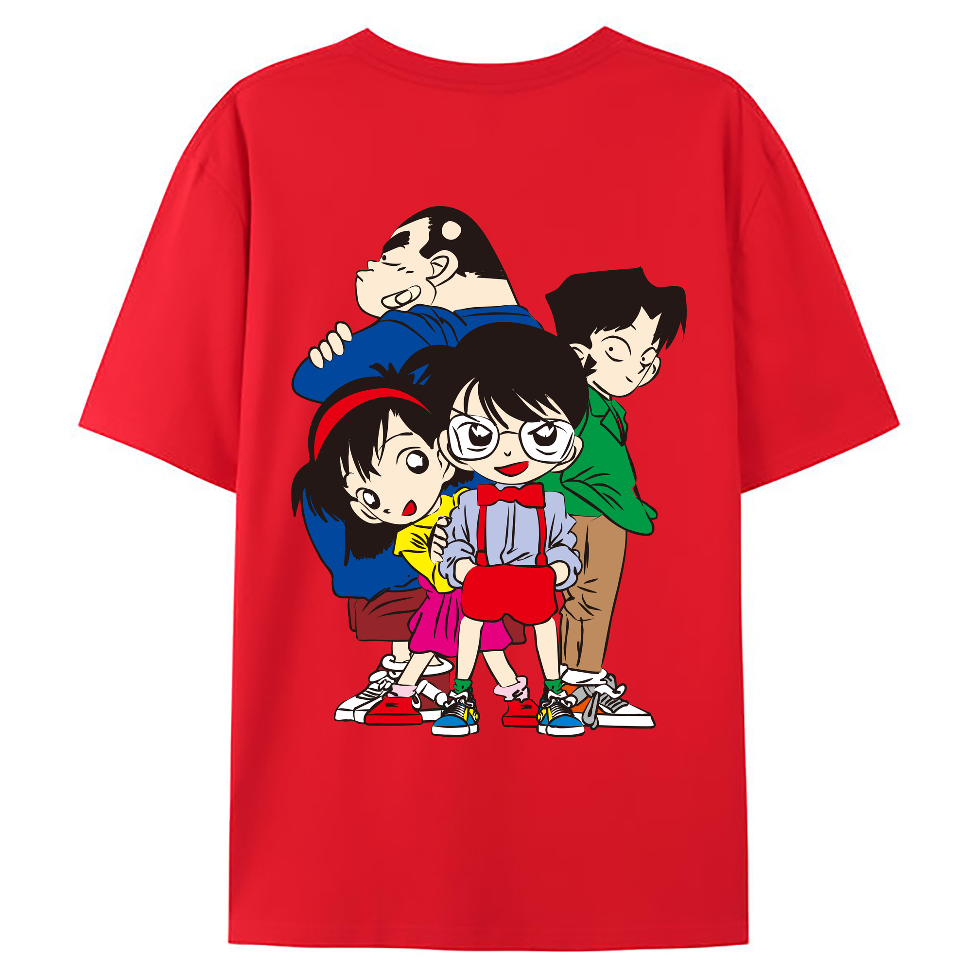 （画像用） 名探偵コナン Detective Conan レディース半袖Tシャツ(バックプリント)