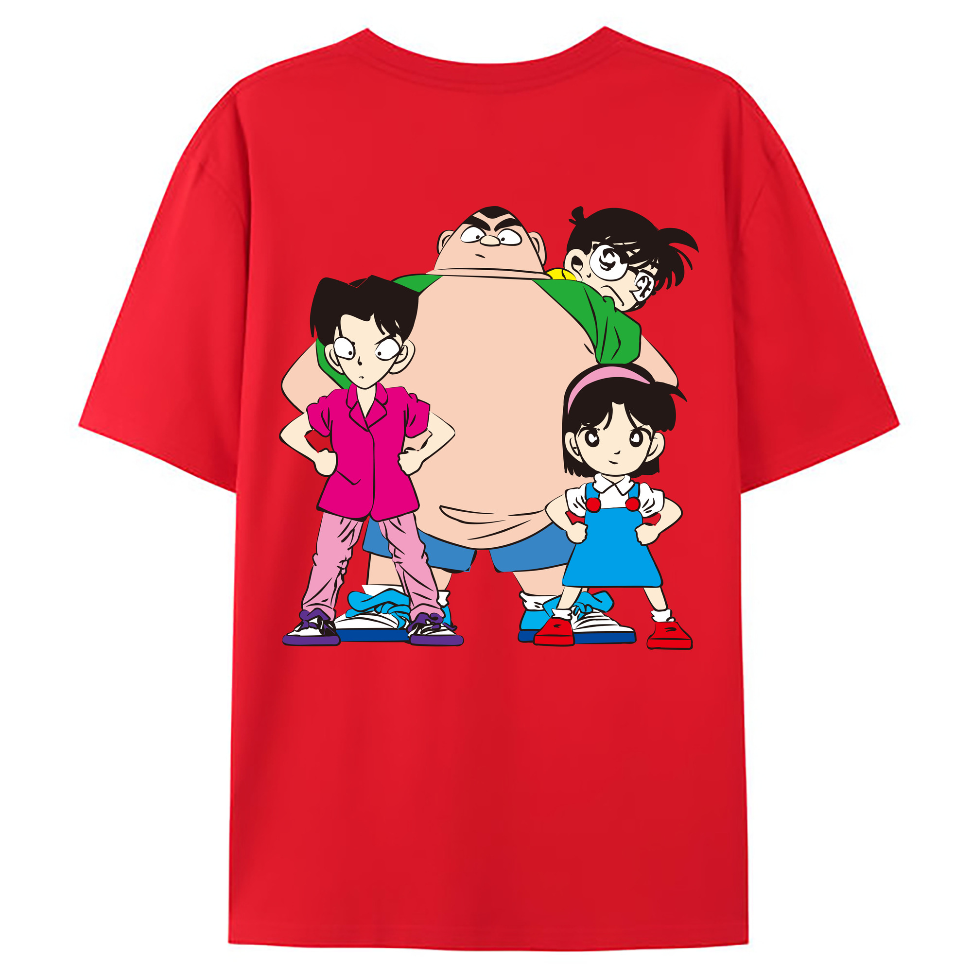 （画像用） 名探偵コナン Detective Conan レディース半袖Tシャツ(バックプリント)