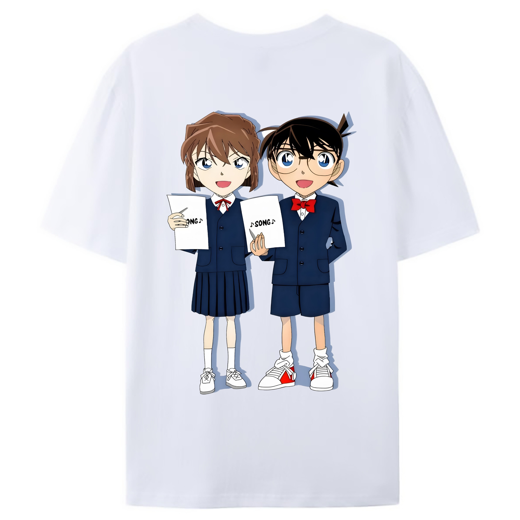 （画像用） 名探偵コナン 灰原 哀 はいばら あい Detective Conan Anita Hailey、Vi Graythorn Haibara Ai レディース半袖Tシャツ(バックプリント)