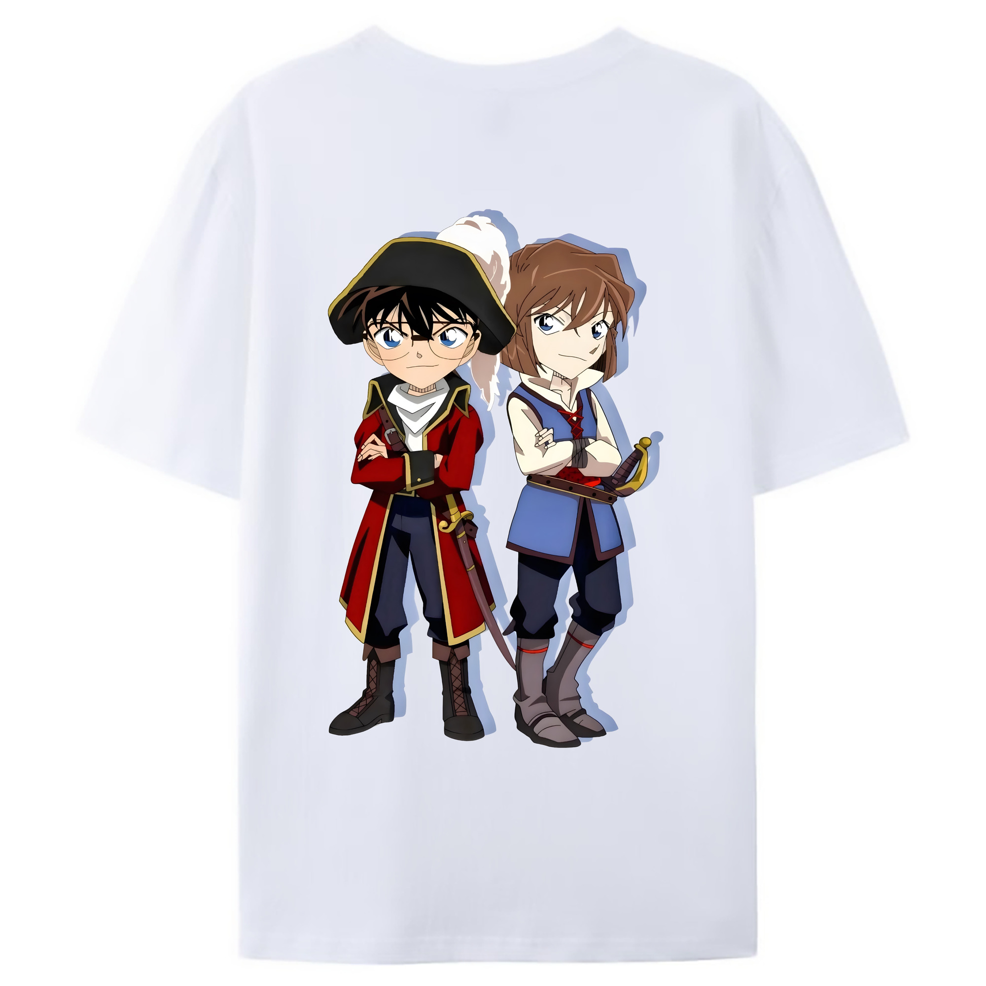 （画像用） 名探偵コナン 灰原 哀 はいばら あい Detective Conan Anita Hailey、Vi Graythorn Haibara Ai レディース半袖Tシャツ(バックプリント)