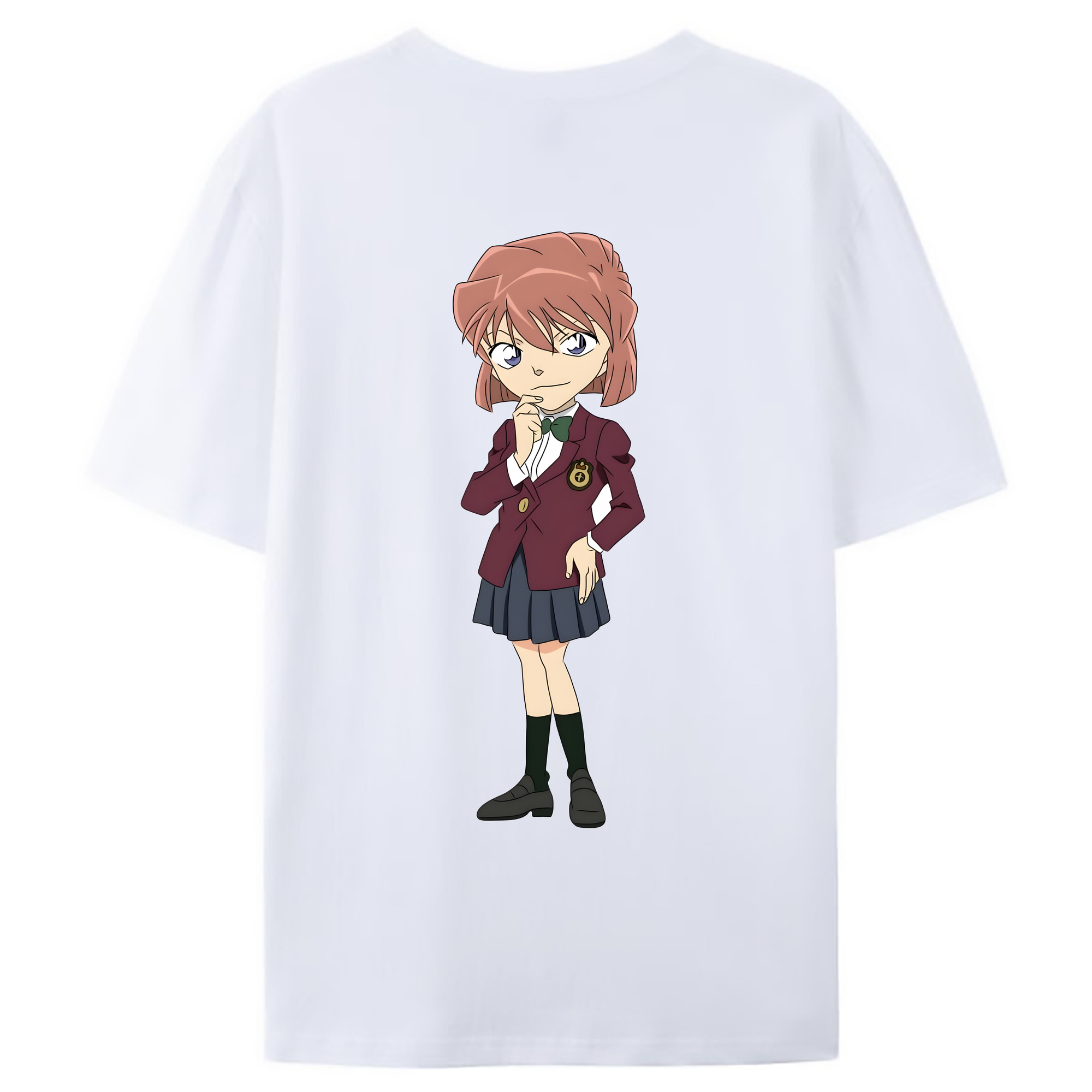 （画像用） 名探偵コナン 灰原 哀 はいばら あい Detective Conan Anita Hailey、Vi Graythorn Haibara Ai レディース半袖Tシャツ(バックプリント)