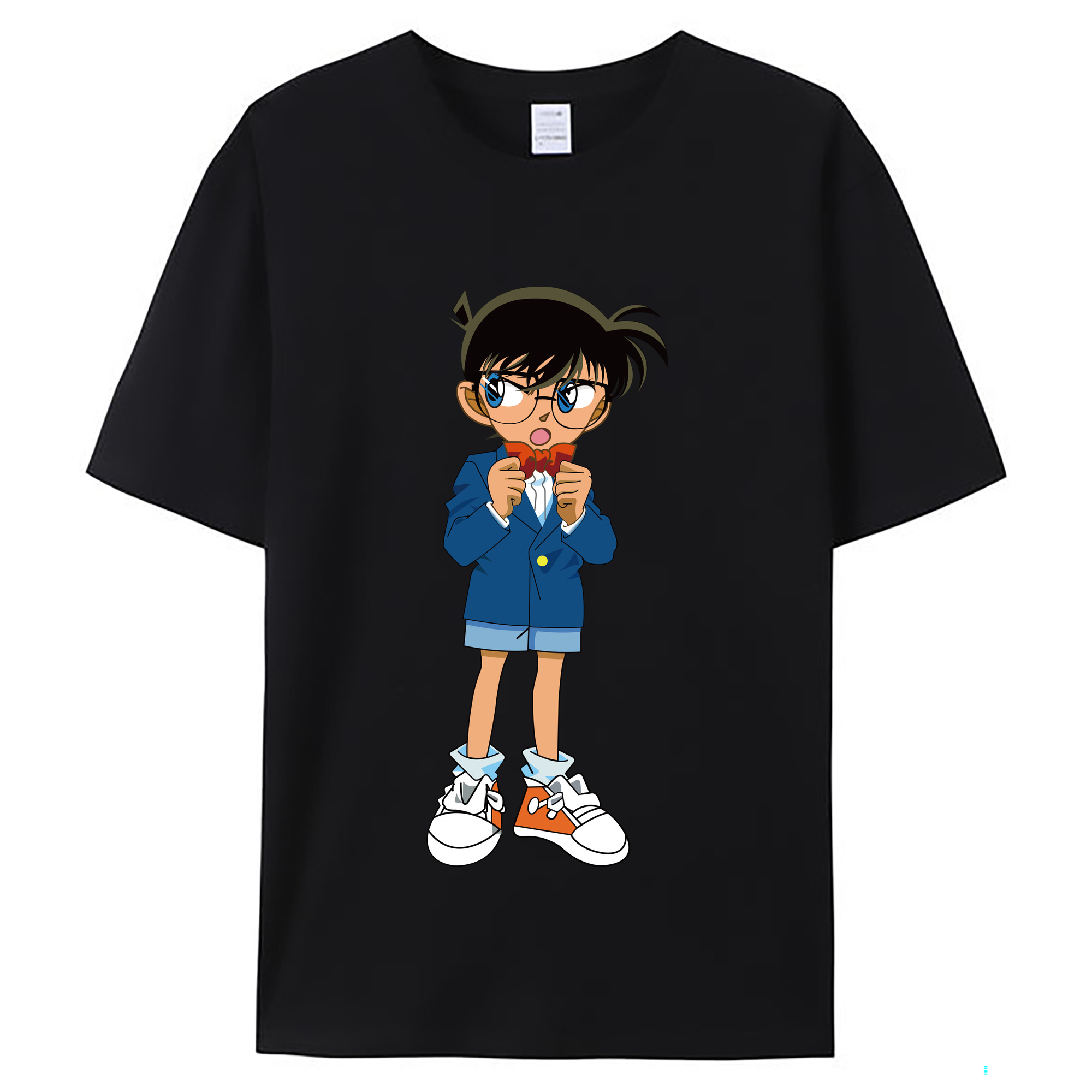 （画像用） 名探偵コナン 江戸川 コナン Detective Conan Conan Edogawa レディースカジュアルプリントTシャツ（綿100％）