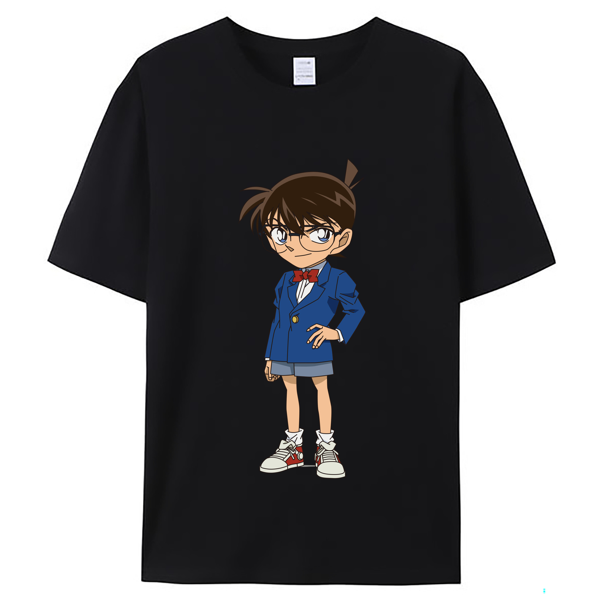 （画像用） 名探偵コナン 江戸川 コナン Detective Conan Conan Edogawa レディースカジュアルプリントTシャツ（綿100％）