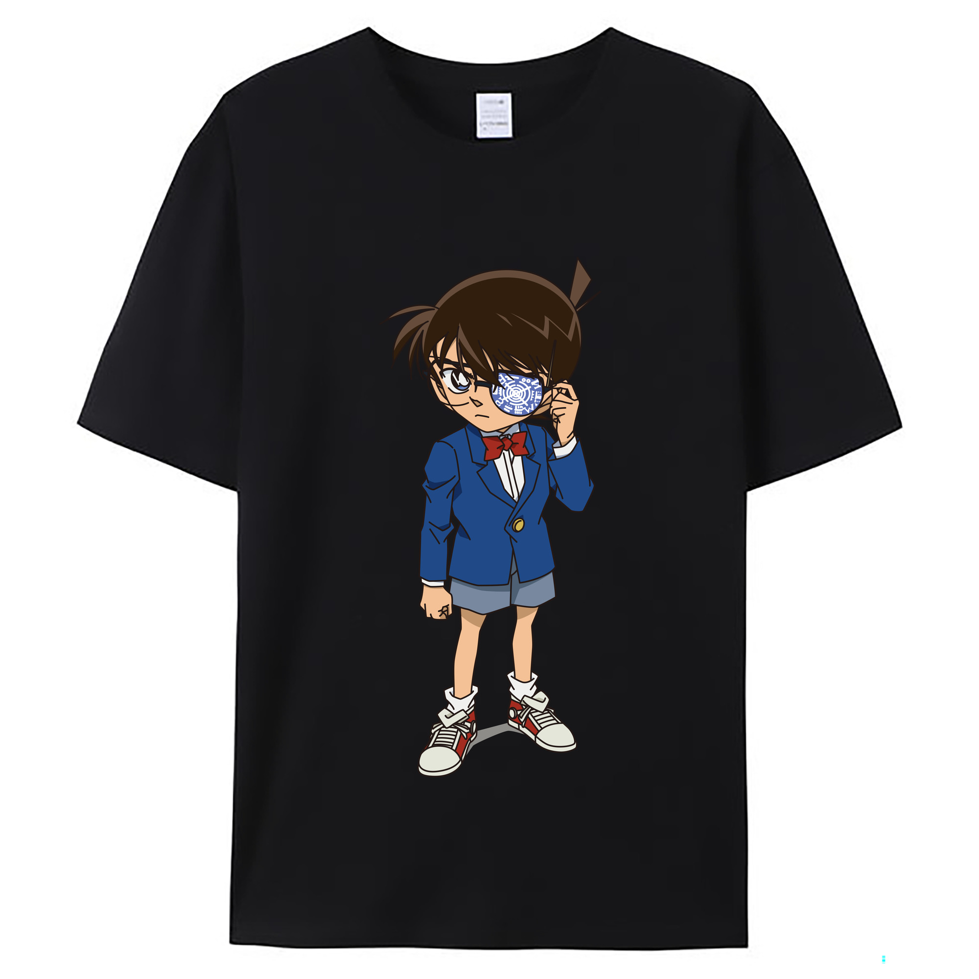 （画像用） 名探偵コナン 江戸川 コナン Detective Conan Conan Edogawa レディースカジュアルプリントTシャツ（綿100％）