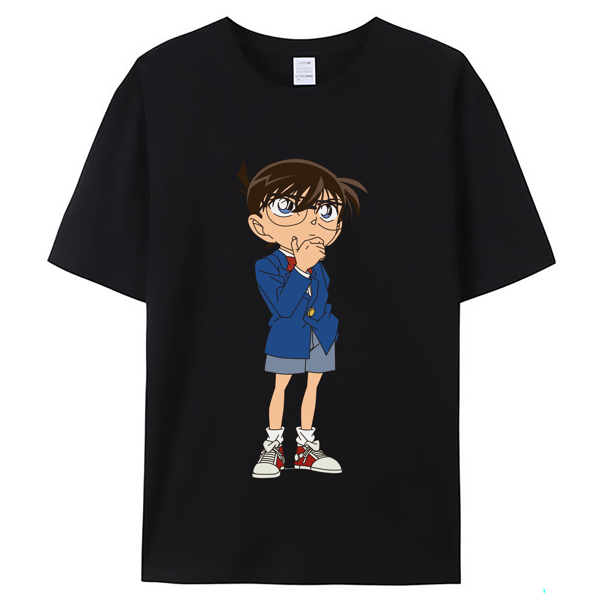 （画像用） 名探偵コナン 江戸川 コナン Detective Conan Conan Edogawa レディースカジュアルプリントTシャツ（綿100％）