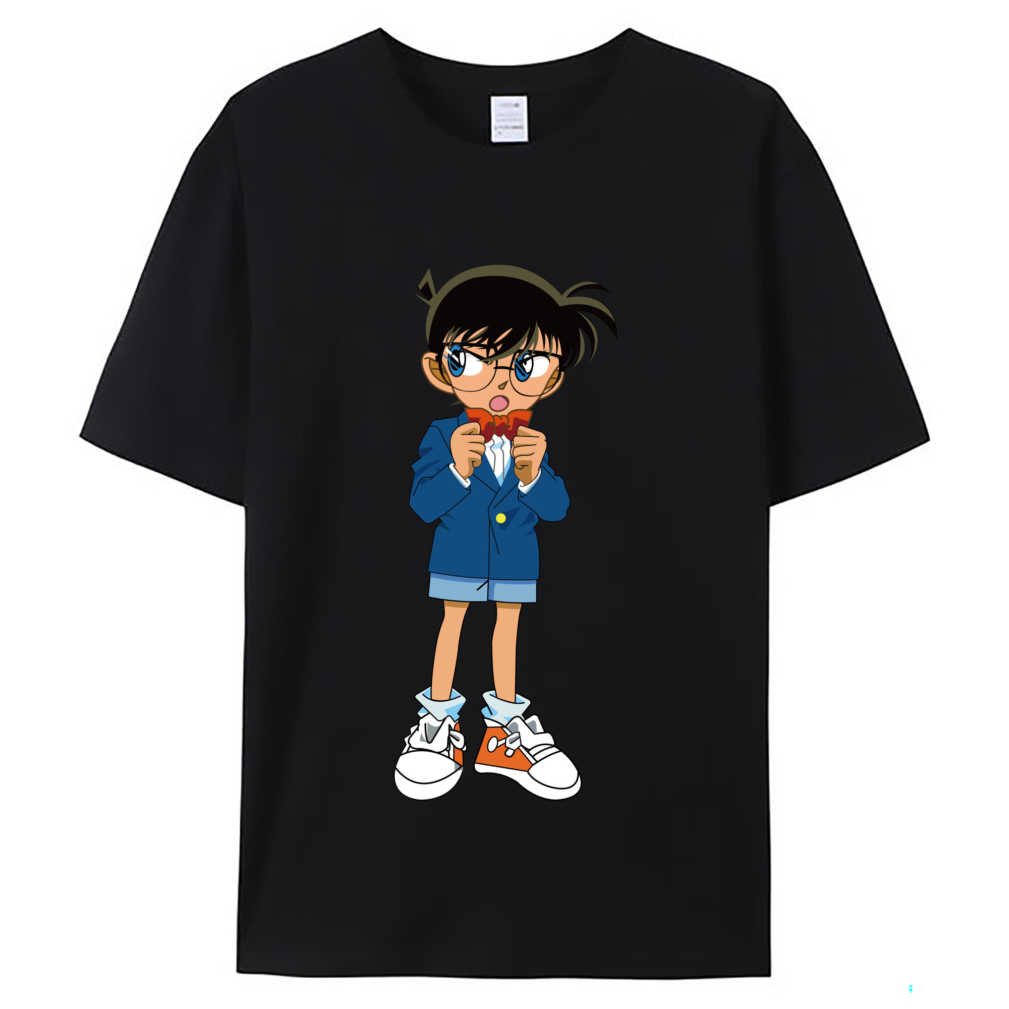（画像用） 名探偵コナン 江戸川 コナン Detective Conan Conan Edogawa レディースカジュアルプリントTシャツ（綿100％）