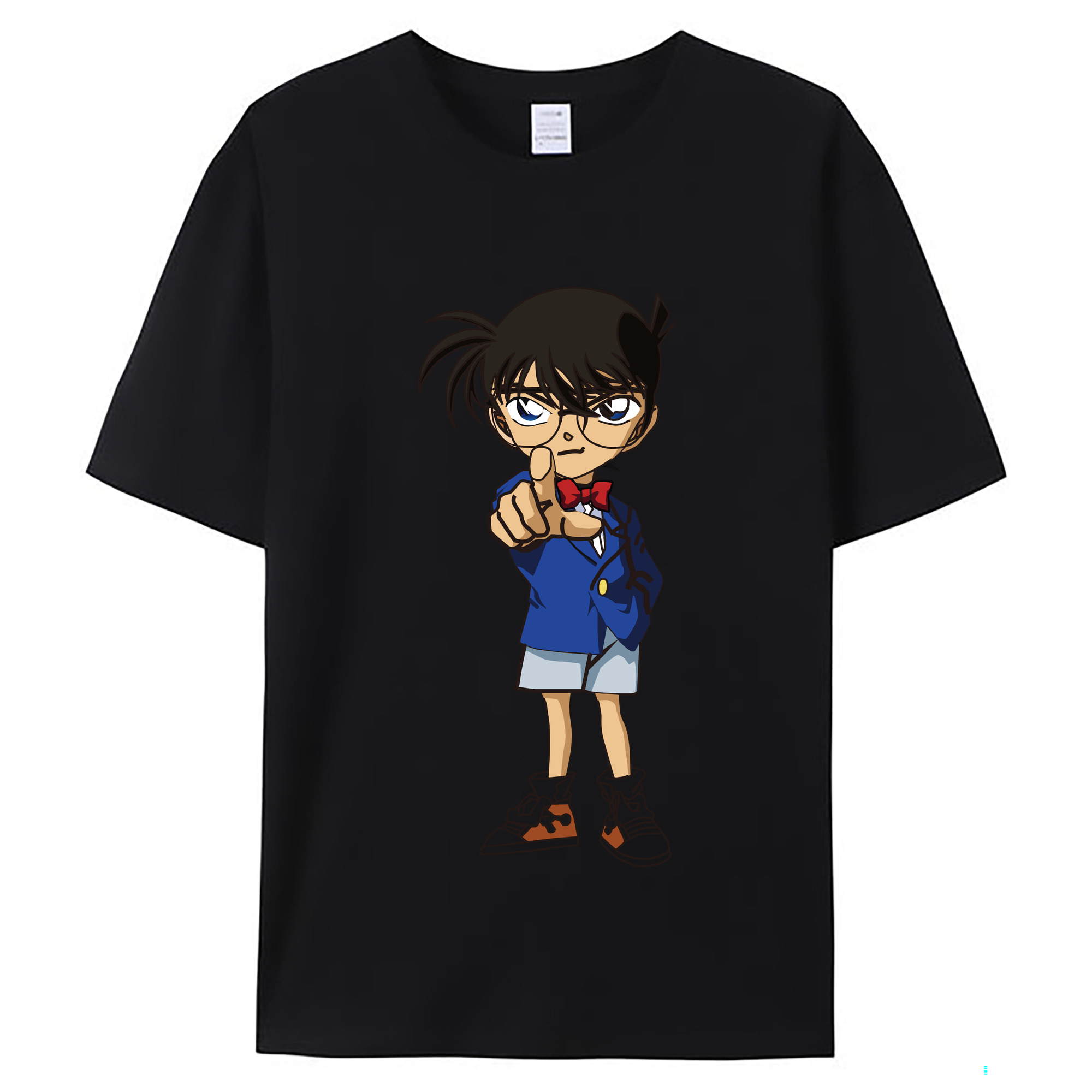 （画像用） 名探偵コナン 江戸川 コナン Detective Conan Conan Edogawa レディースカジュアルプリントTシャツ（綿100％）