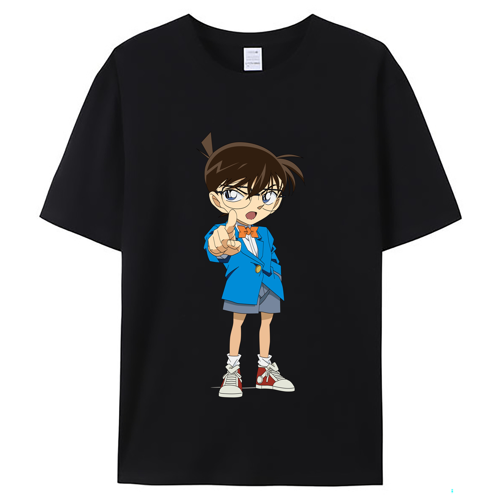 （画像用） 名探偵コナン 江戸川 コナン Detective Conan Conan Edogawa レディースカジュアルプリントTシャツ（綿100％）