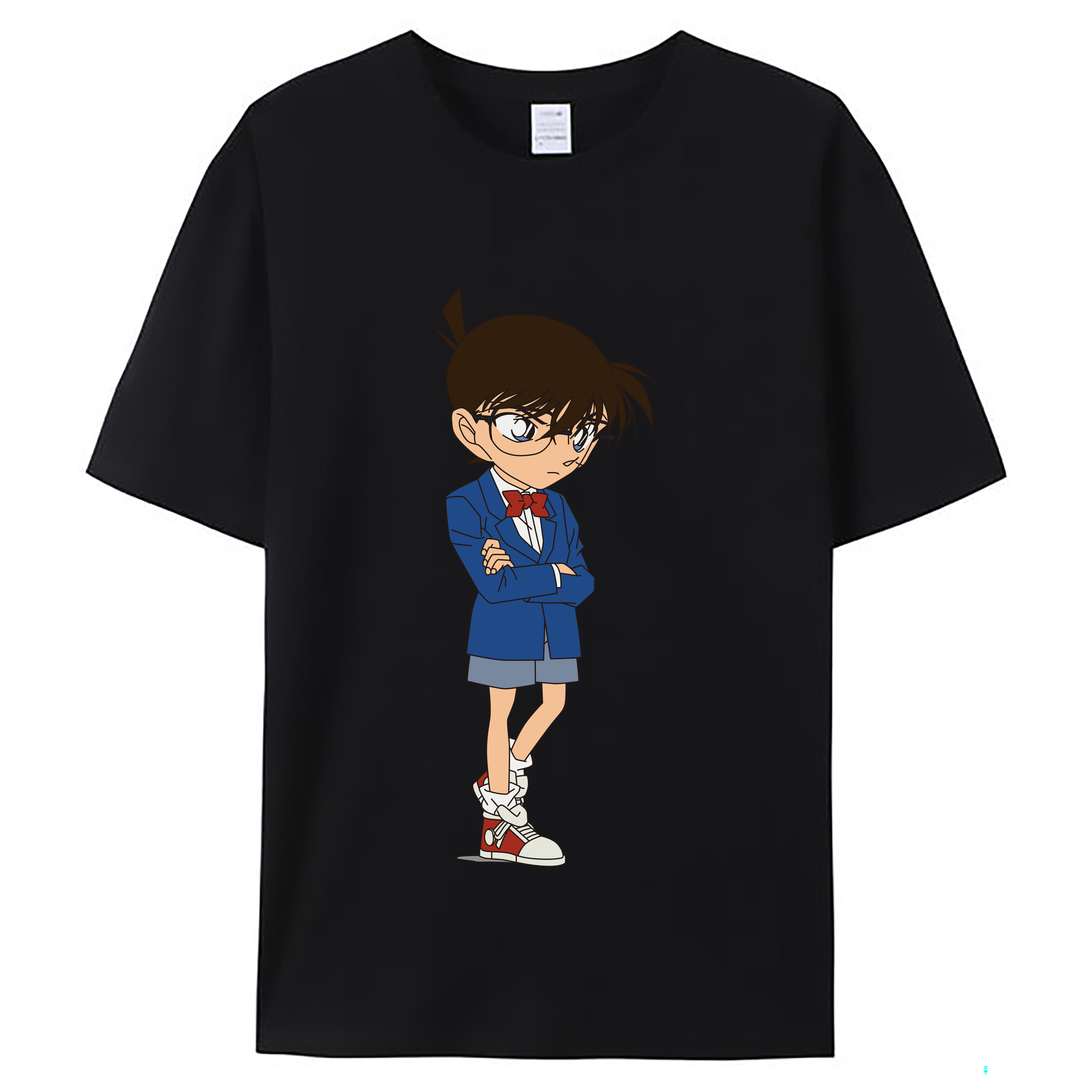 （画像用） 名探偵コナン 江戸川 コナン Detective Conan Conan Edogawa レディースカジュアルプリントTシャツ（綿100％）