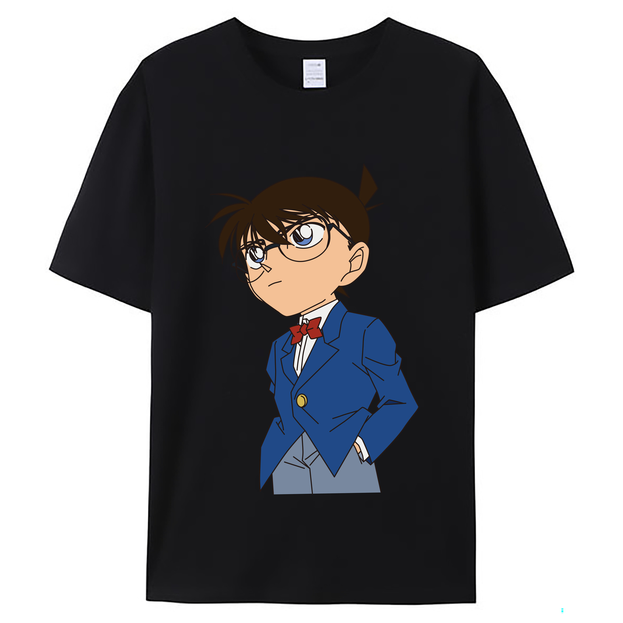 （画像用） 名探偵コナン 江戸川 コナン Detective Conan Conan Edogawa レディースカジュアルプリントTシャツ（綿100％）