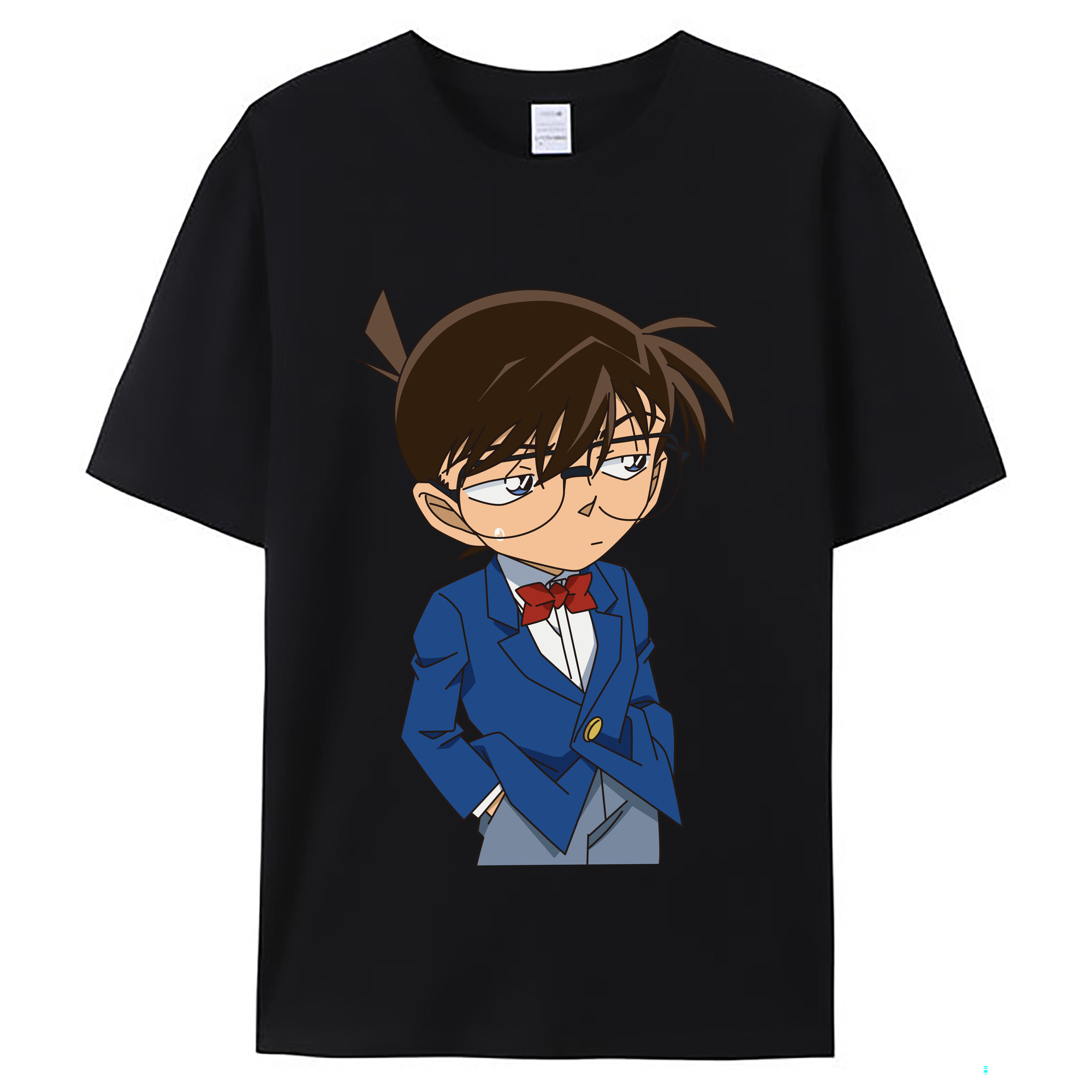 （画像用） 名探偵コナン 江戸川 コナン Detective Conan Conan Edogawa レディースカジュアルプリントTシャツ（綿100％）