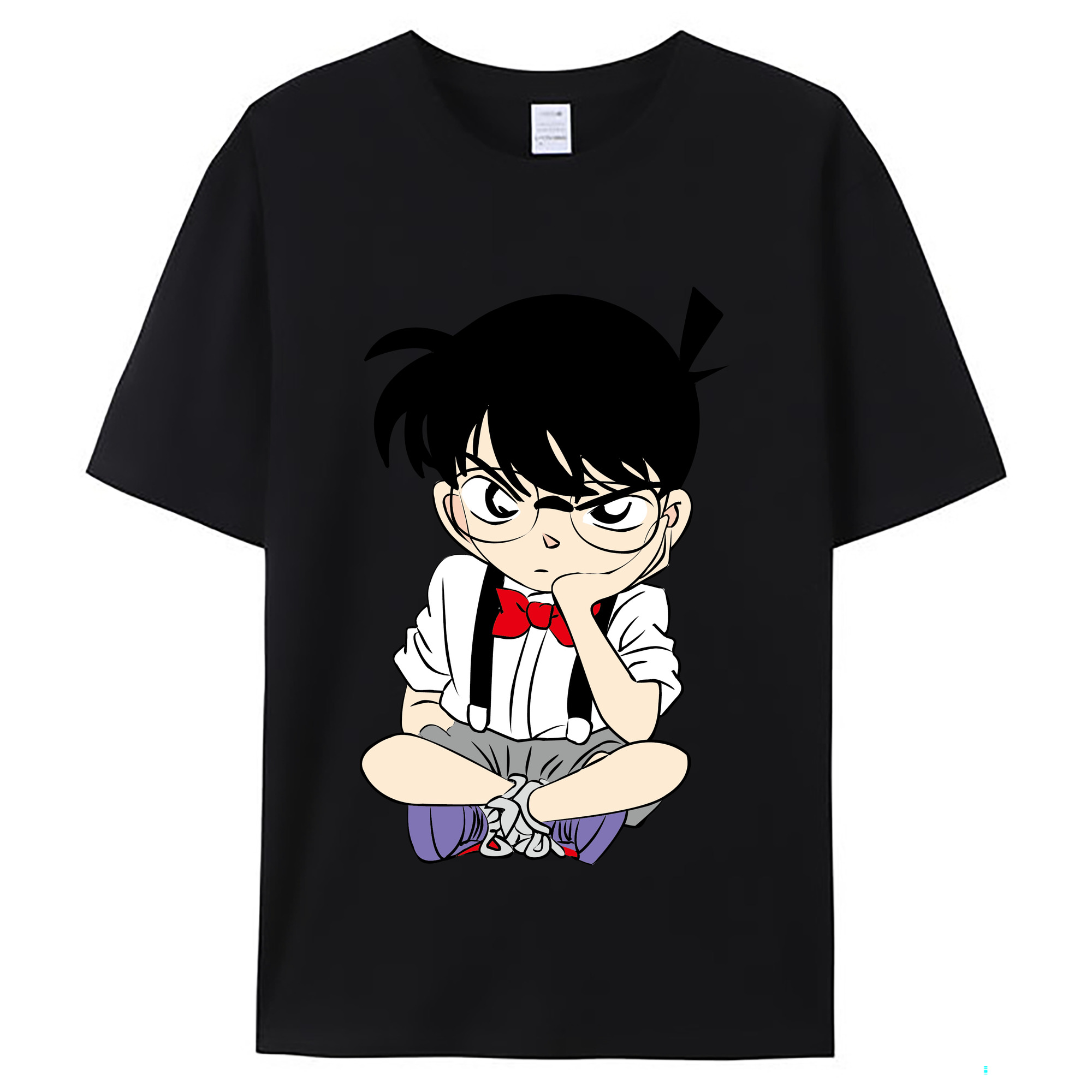 （画像用） 名探偵コナン 江戸川 コナン Detective Conan Conan Edogawa レディースカジュアルプリントTシャツ（綿100％）