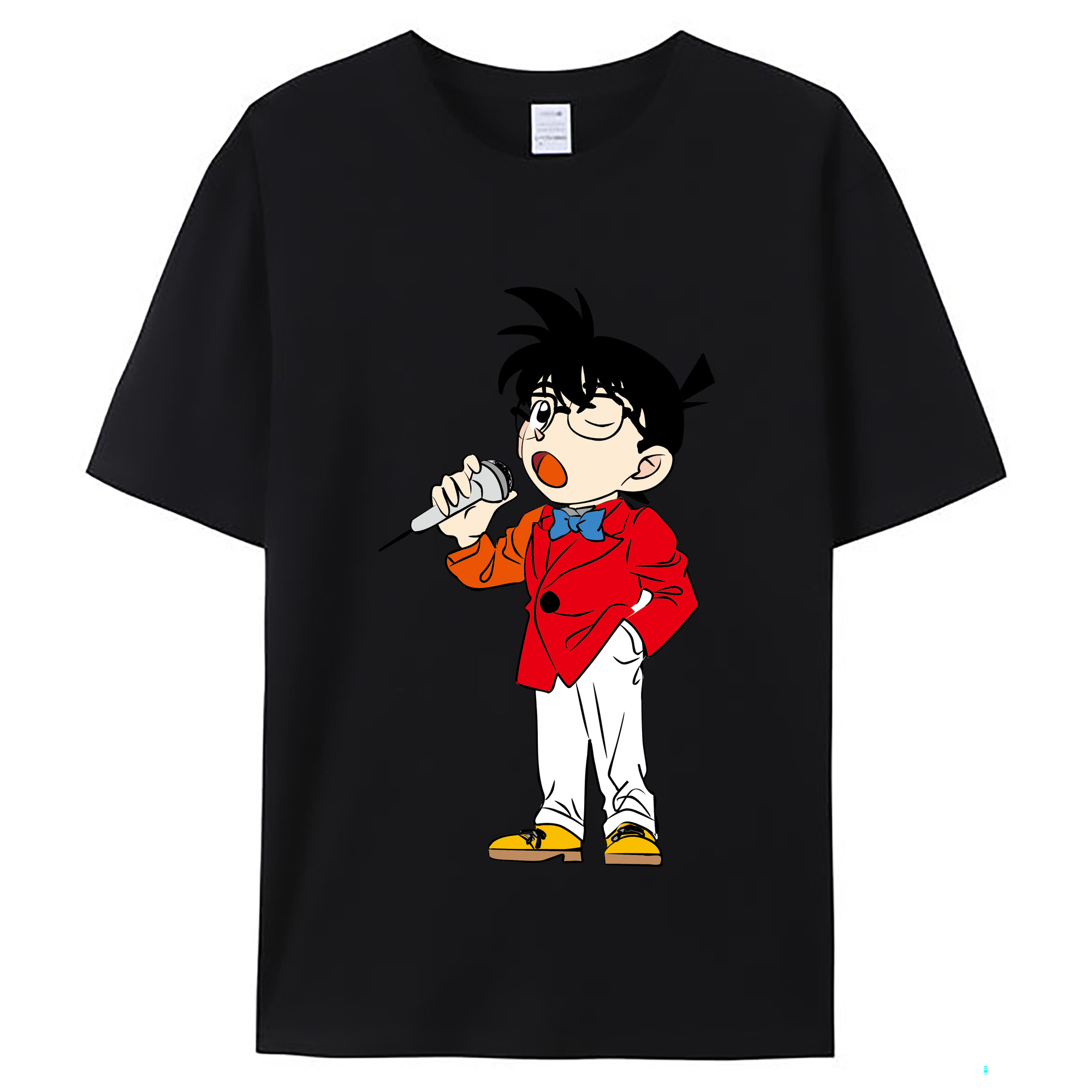 （画像用） 名探偵コナン 江戸川 コナン Detective Conan Conan Edogawa レディースカジュアルプリントTシャツ（綿100％）