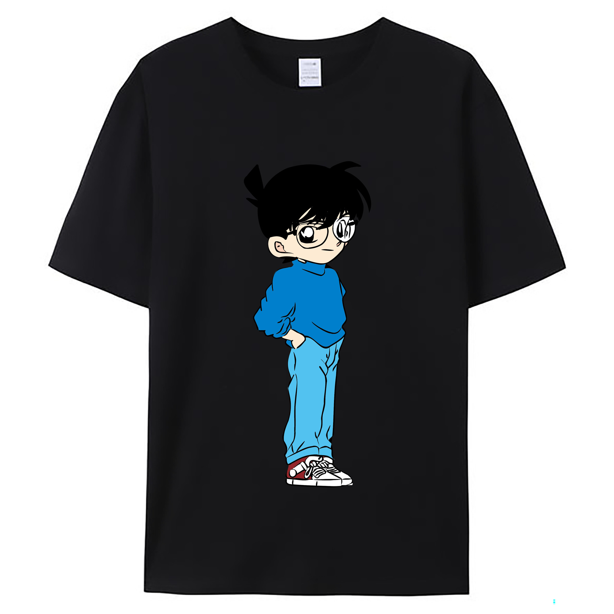 （画像用） 名探偵コナン 江戸川 コナン Detective Conan Conan Edogawa レディースカジュアルプリントTシャツ（綿100％）