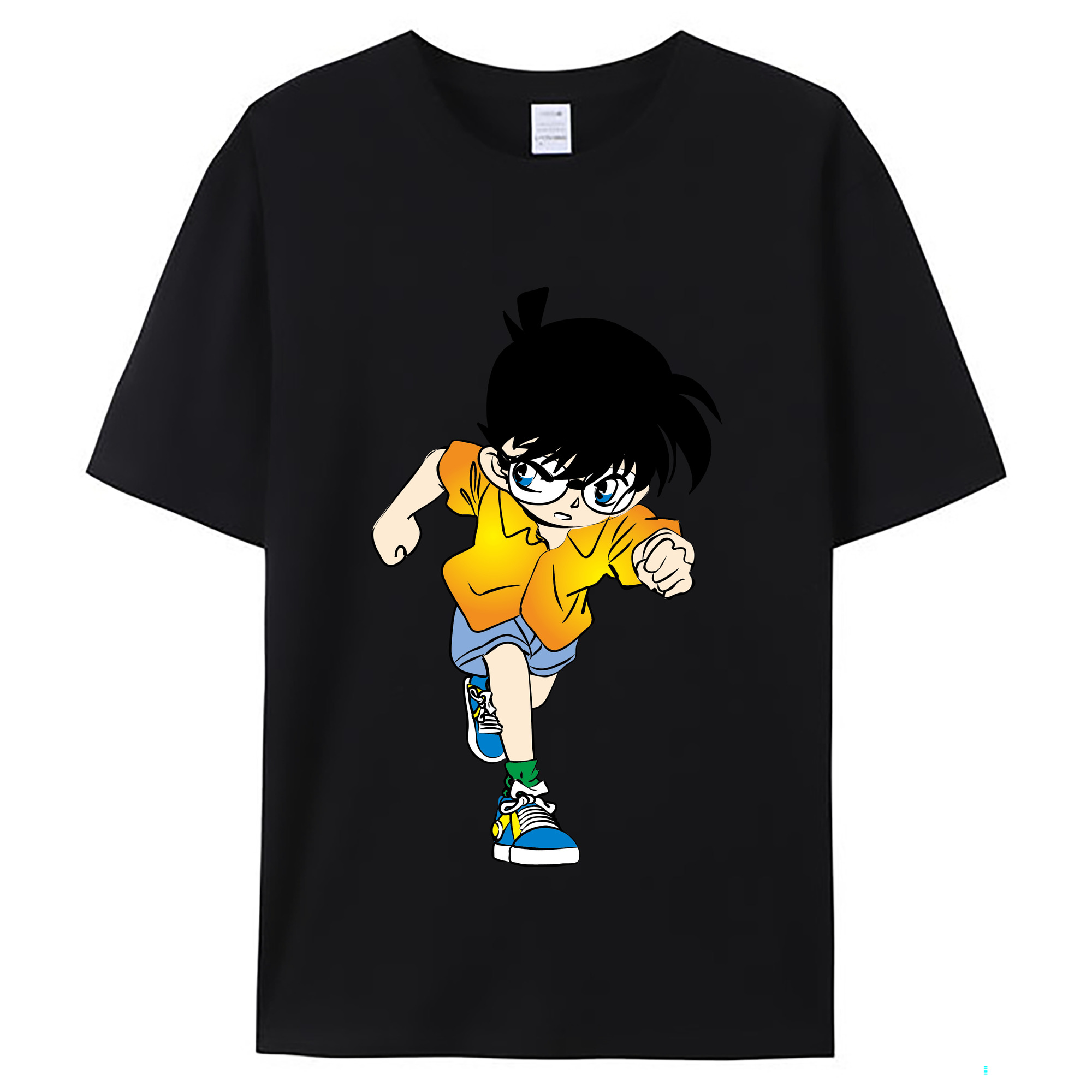 （画像用） 名探偵コナン 江戸川 コナン Detective Conan Conan Edogawa レディースカジュアルプリントTシャツ（綿100％）