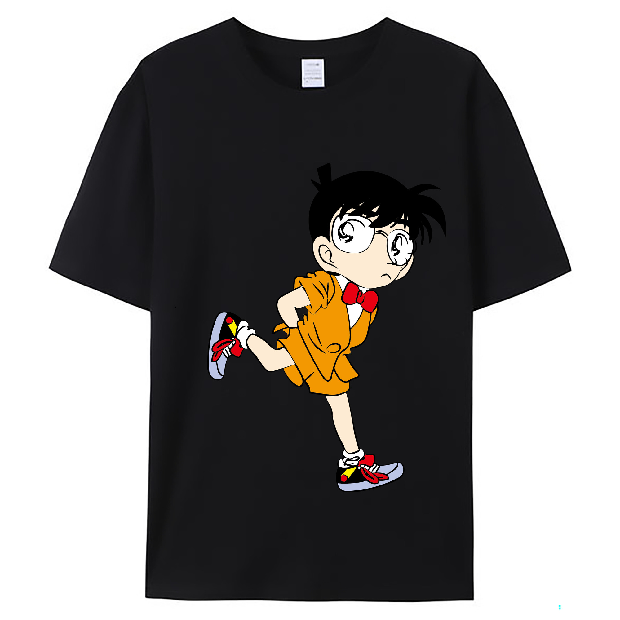 （画像用） 名探偵コナン 江戸川 コナン Detective Conan Conan Edogawa レディースカジュアルプリントTシャツ（綿100％）