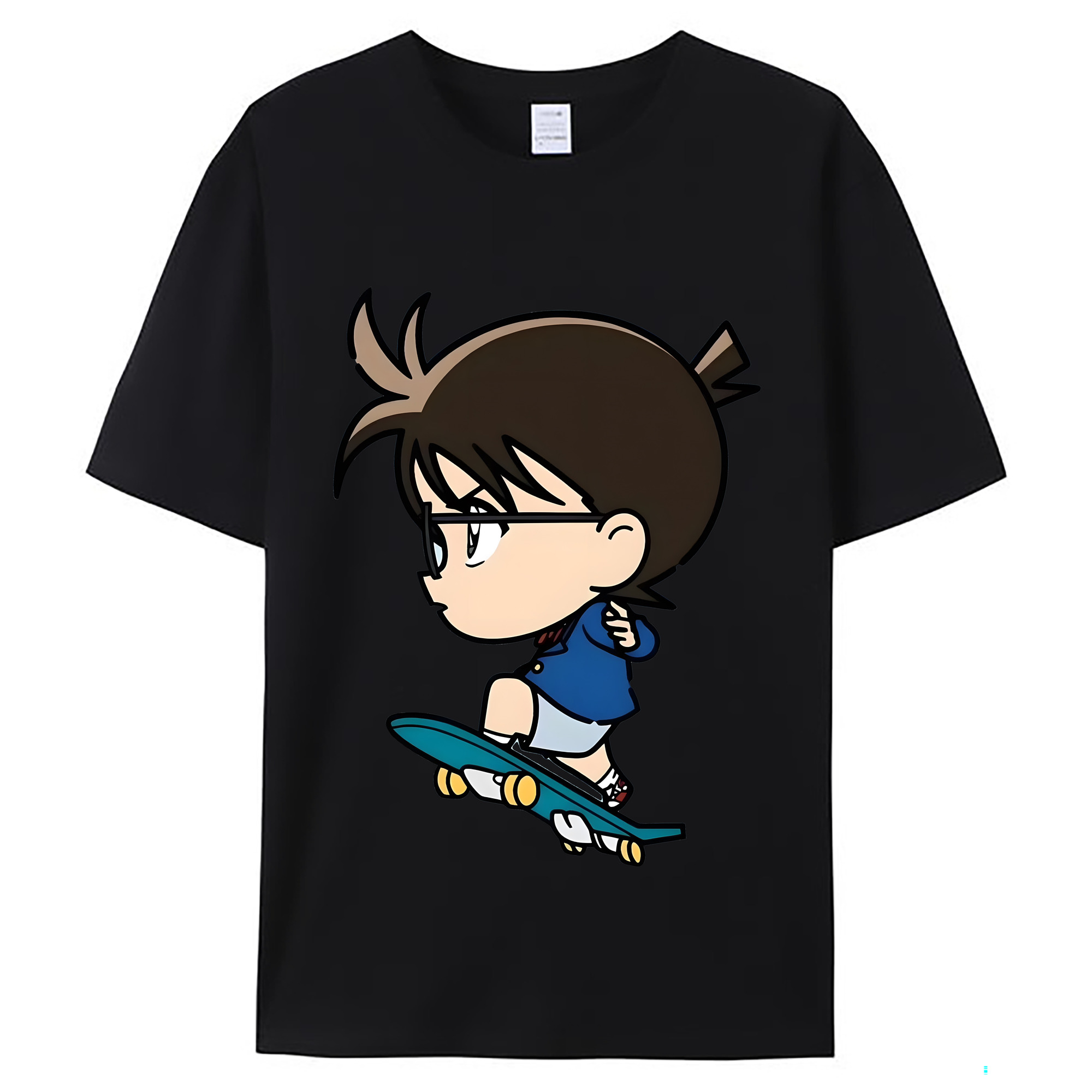 （画像用） 名探偵コナン 江戸川 コナン Detective Conan Conan Edogawa レディースカジュアルプリントTシャツ（綿100％）