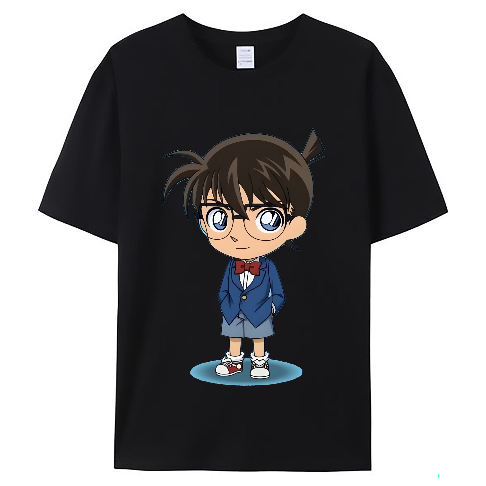 （画像用） 名探偵コナン 江戸川 コナン Detective Conan Conan Edogawa レディースカジュアルプリントTシャツ（綿100％）